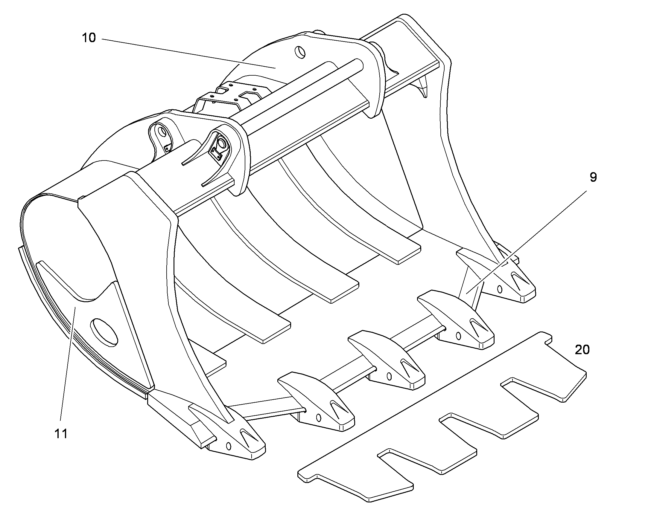ЗАБРАЛО КОВША 10387904 LIEBHERR