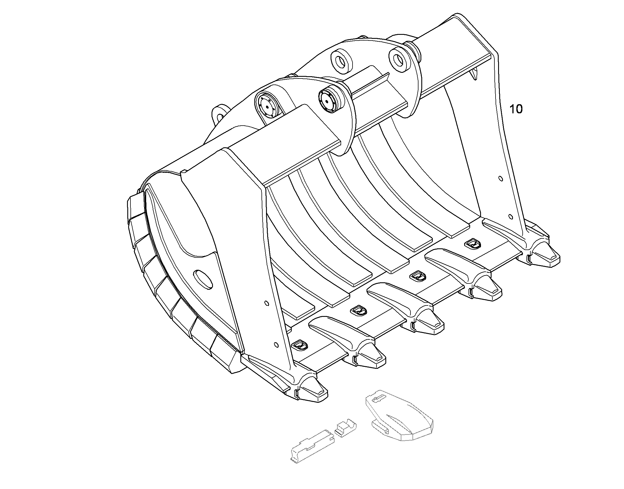 ЛОПАТА ОБРАТНАЯ HDV 10387950 LIEBHERR