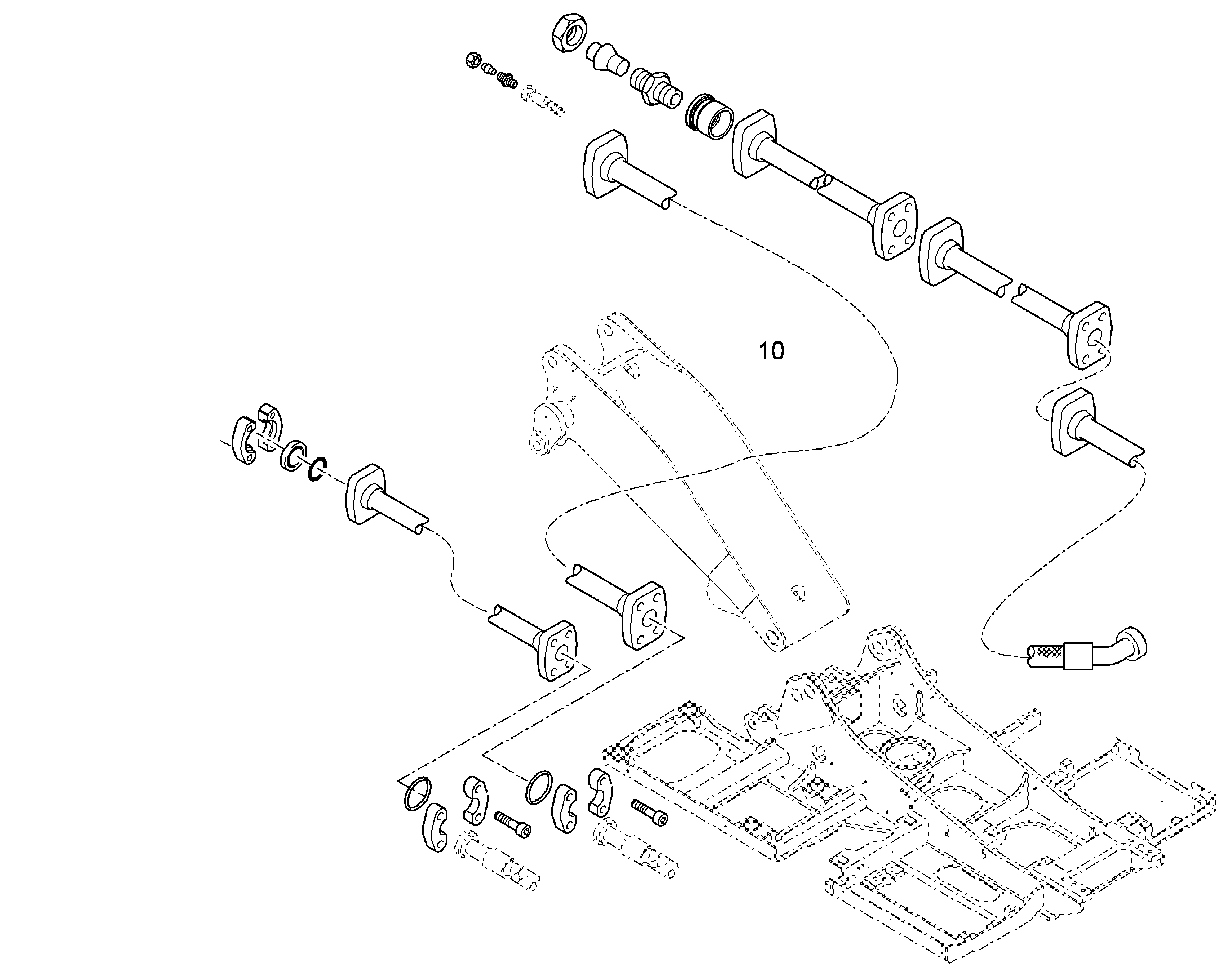 ПРОВОДКА МОНТАЖ AHS 10371449 LIEBHERR