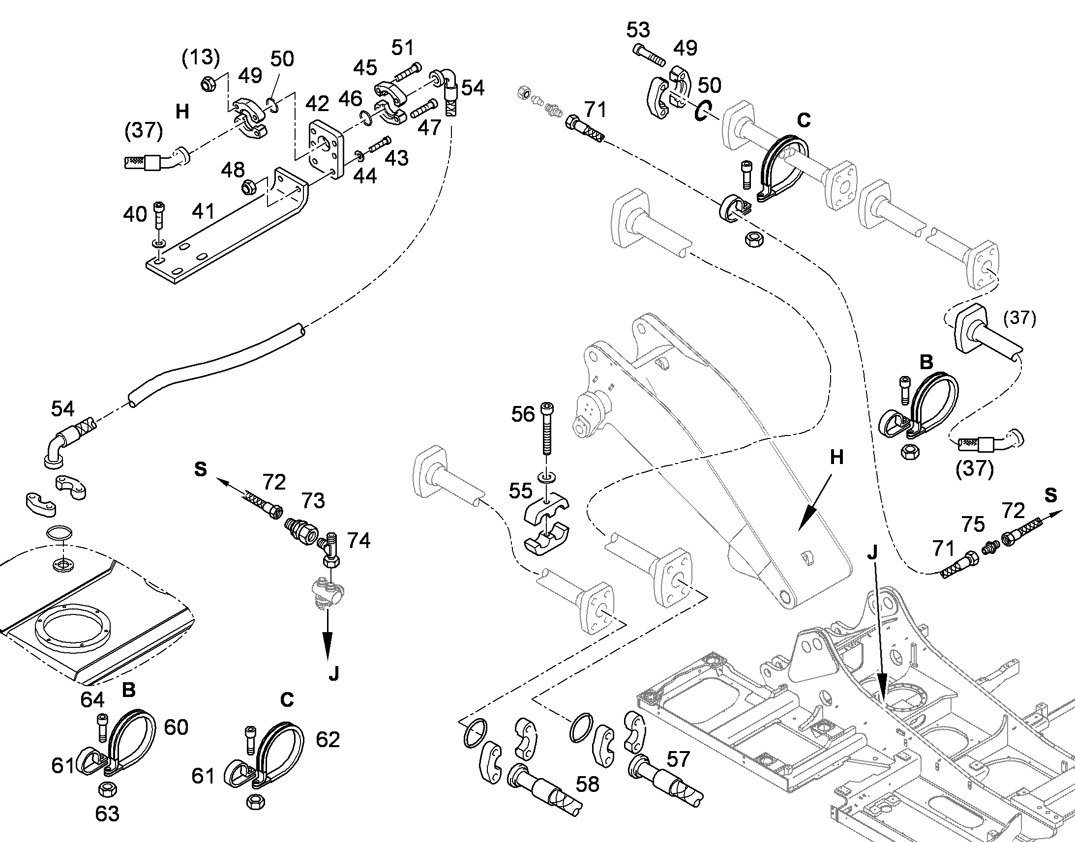 ШЛАНГ 32X1850 10004574 LIEBHERR