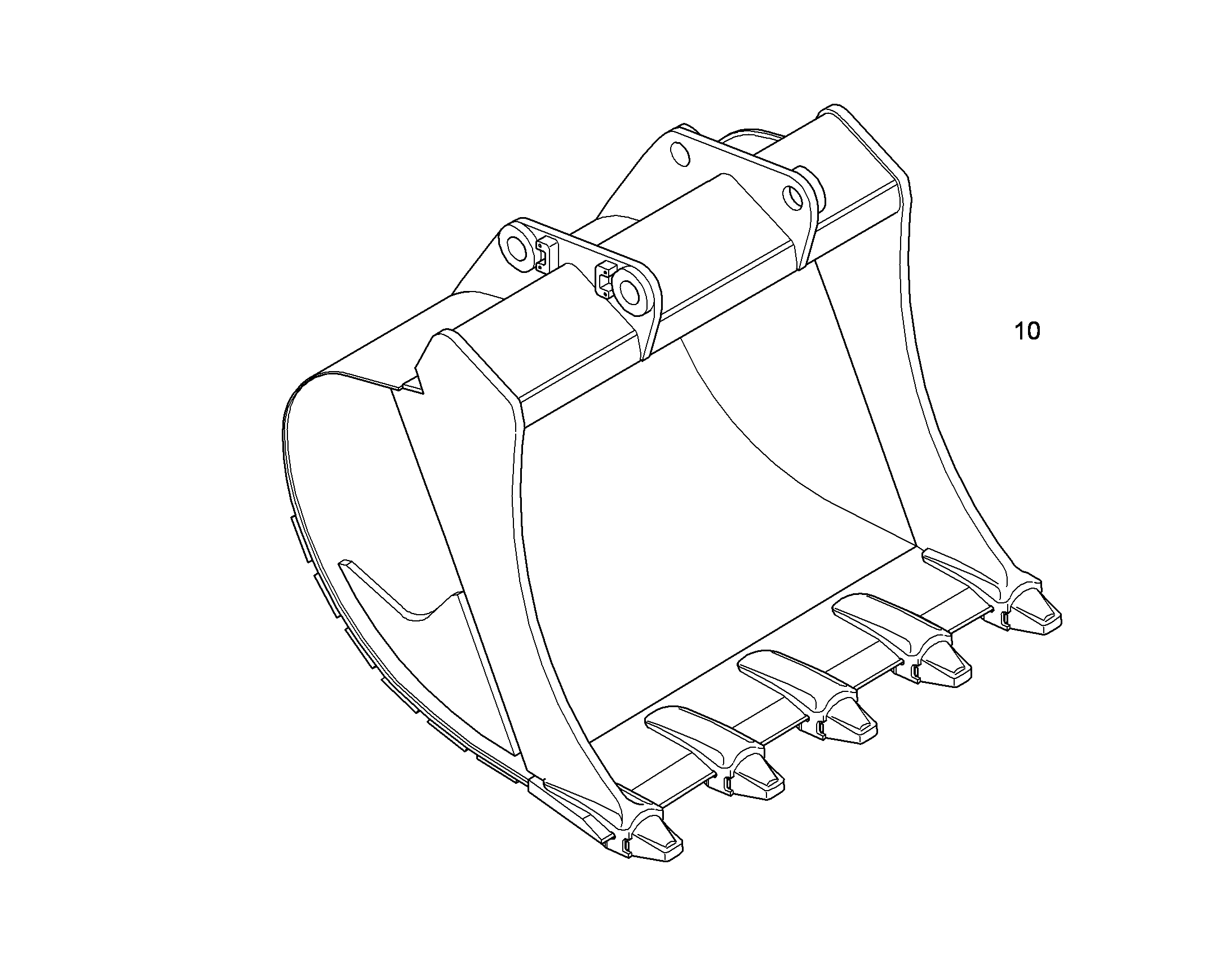 ЛОПАТА ОБРАТНАЯ HDL 10388299 LIEBHERR