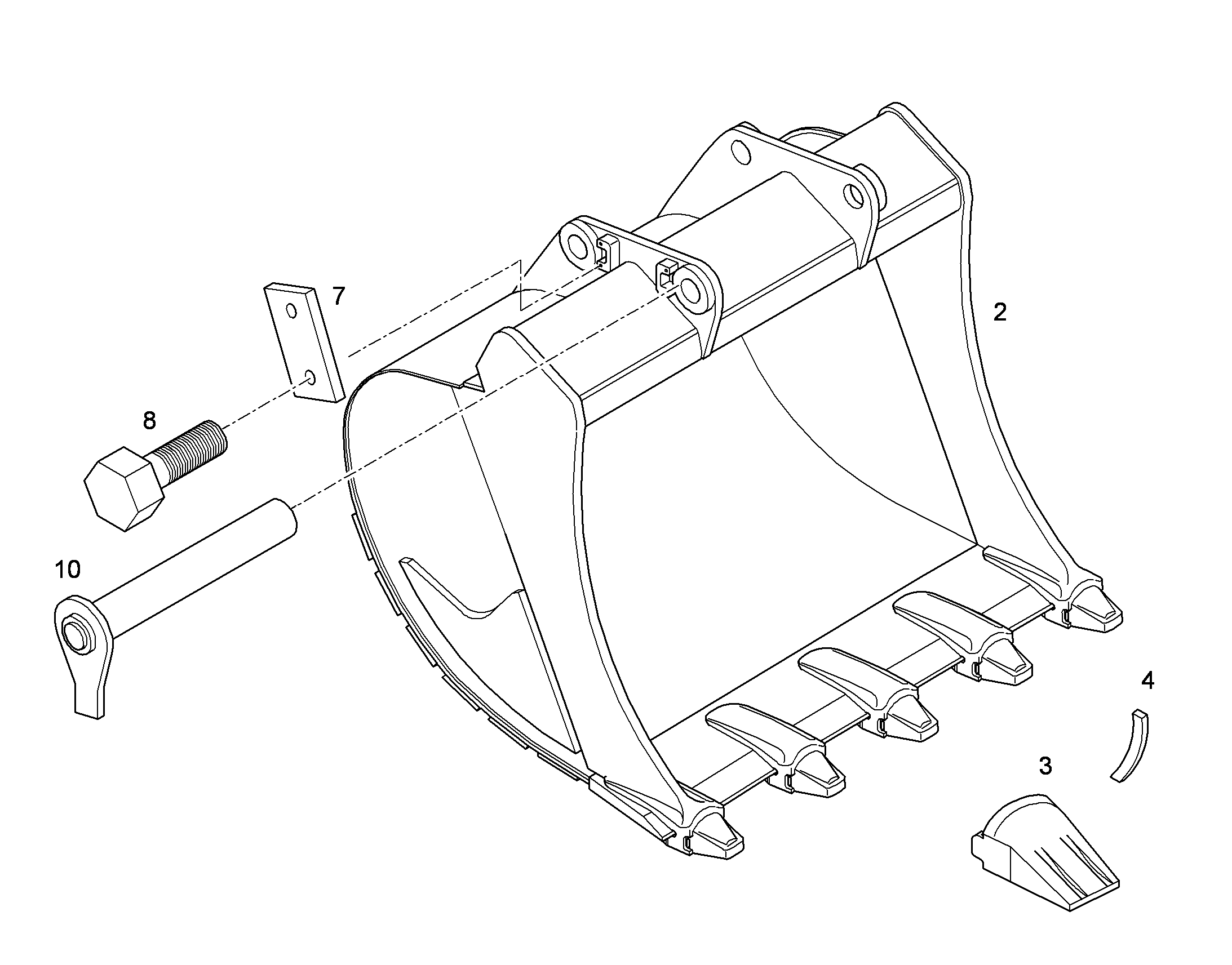 ЛОПАТА ОБРАТНАЯ HDL 10388246 LIEBHERR
