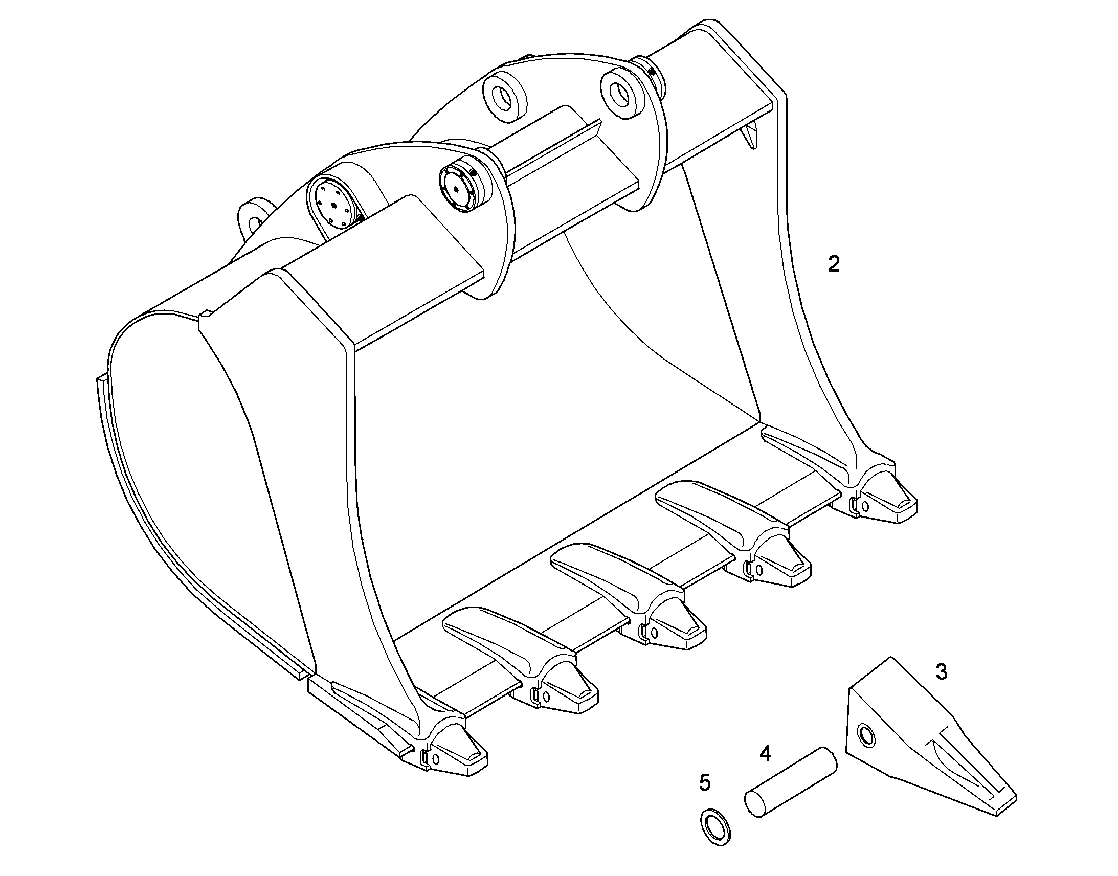 ЛОПАТА ОБРАТНАЯ 10393077 LIEBHERR