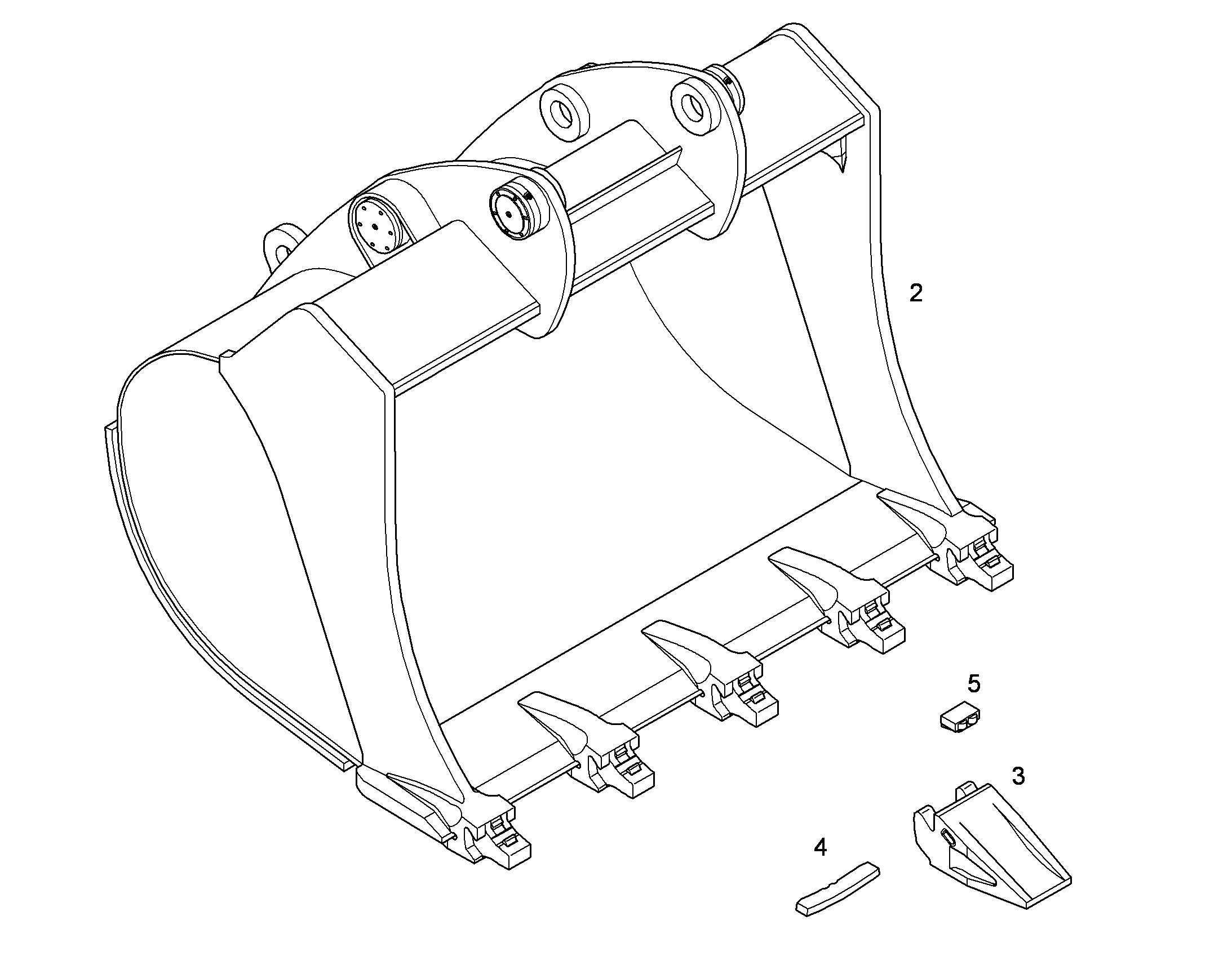 ЛОПАТА ОБРАТНАЯ 10389852 LIEBHERR