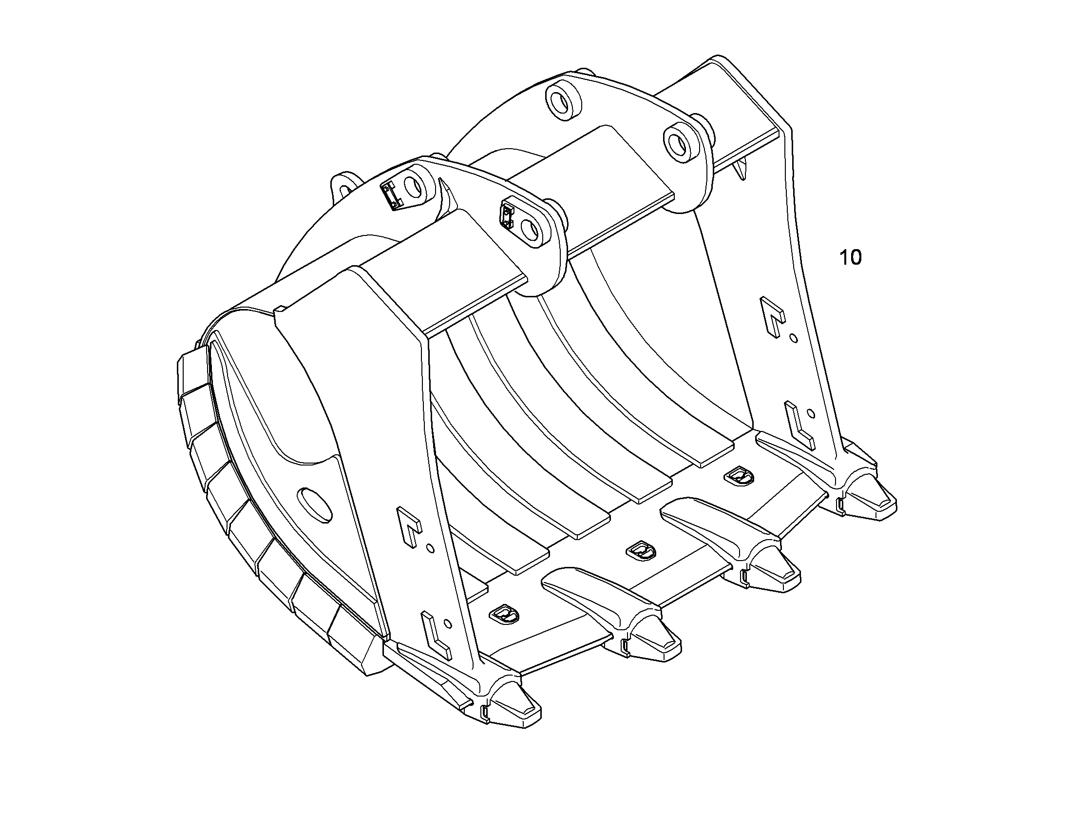 ЛОПАТА ОБРАТНАЯ HDV 10393916 LIEBHERR