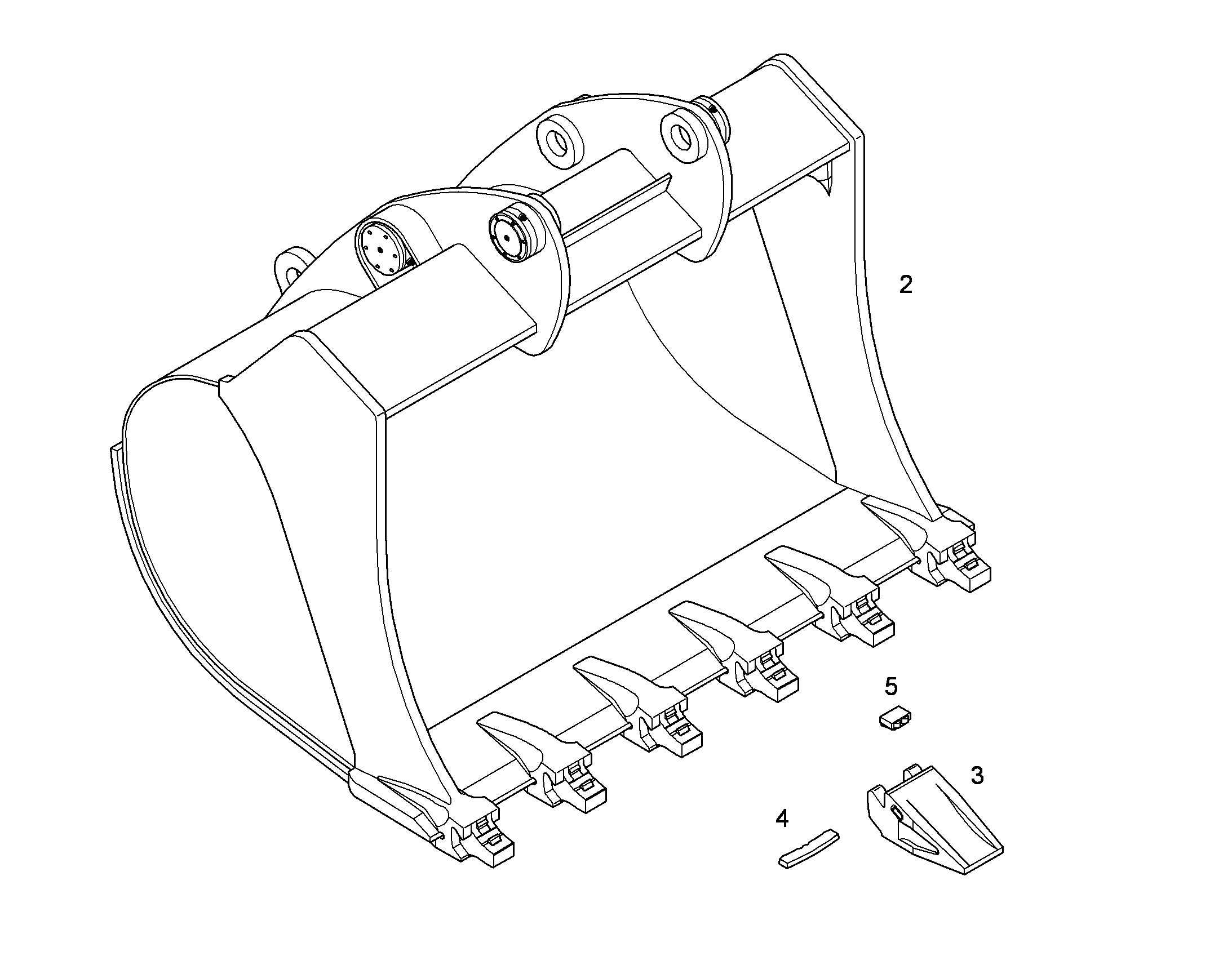 ЛОПАТА ОБРАТНАЯ 10394812 LIEBHERR