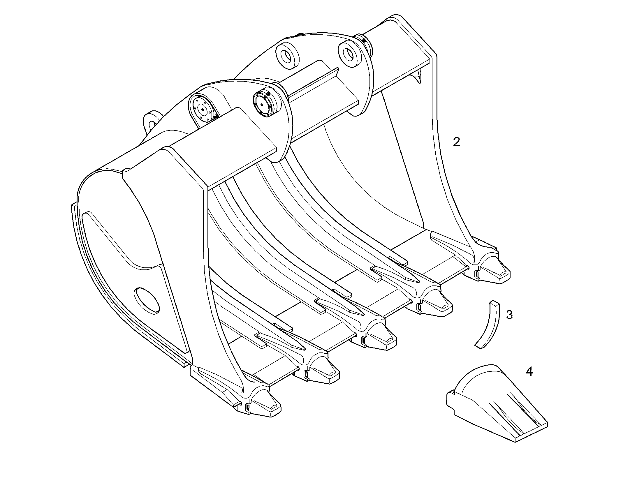 ЛОПАТА ОБРАТНАЯ HD 10393644 LIEBHERR