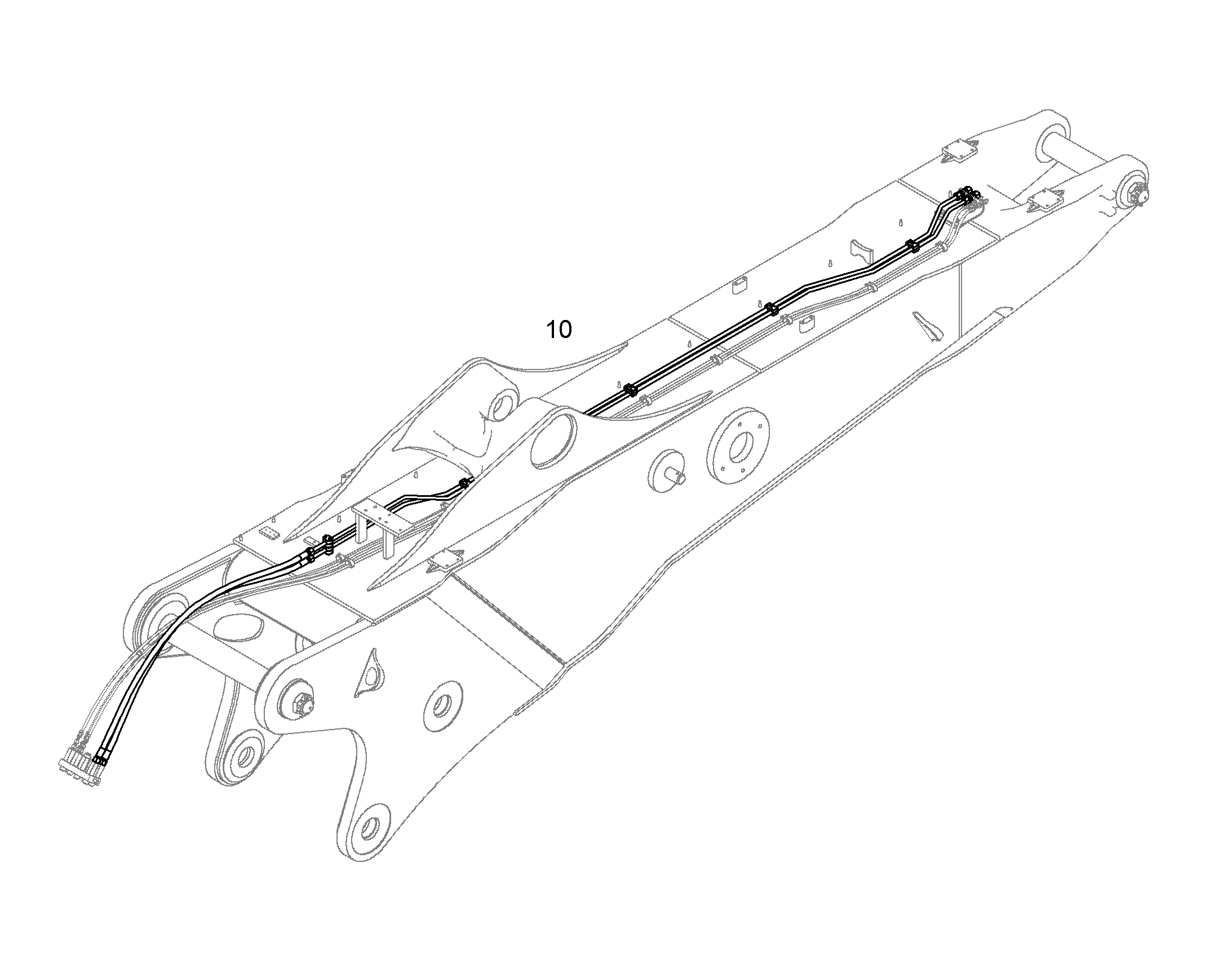 ПРОВОДКА ПРИВОД МЕХ. ПОВОРОТА 10378392 LIEBHERR