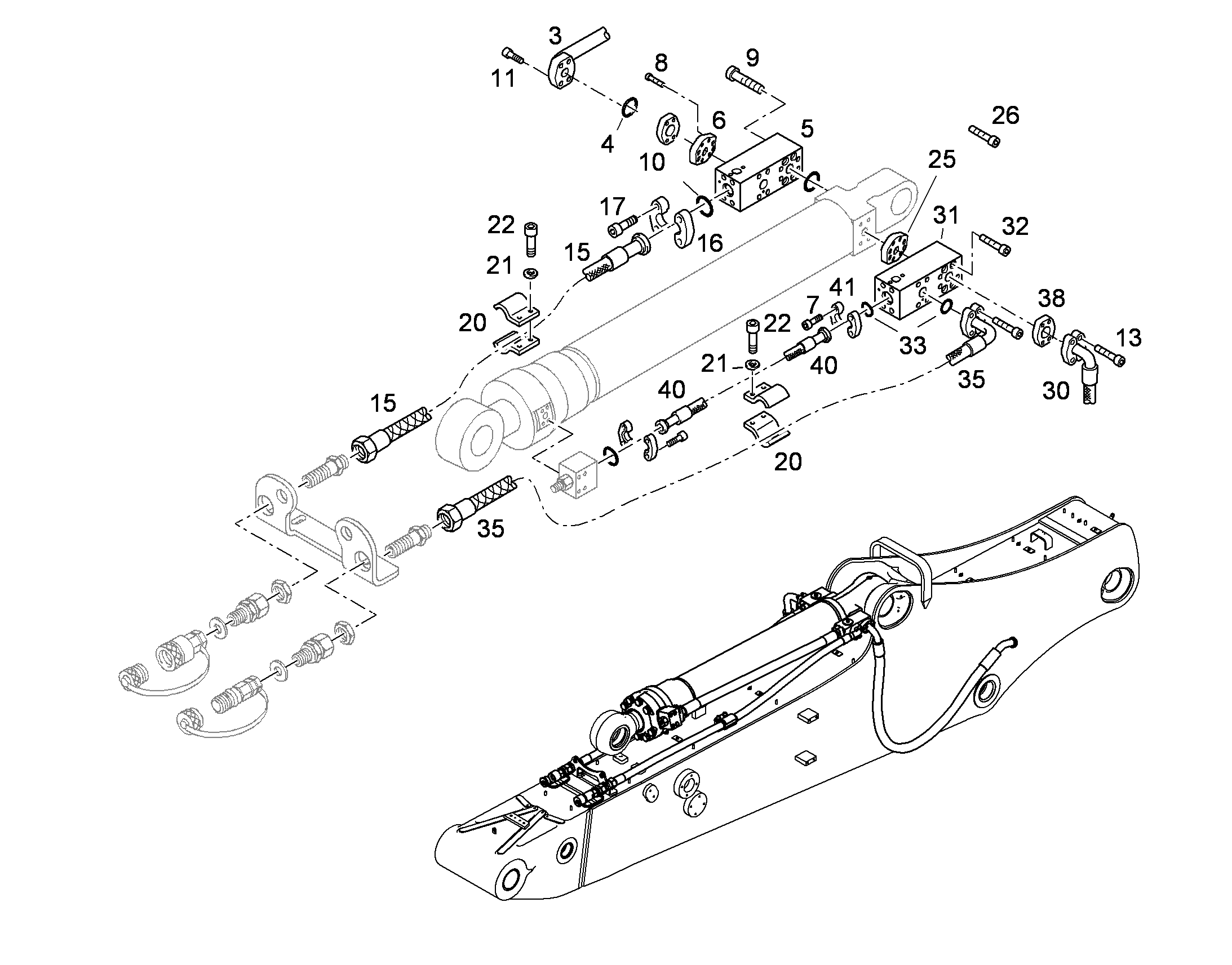 ШЛАНГ 25X2140 10663310 LIEBHERR