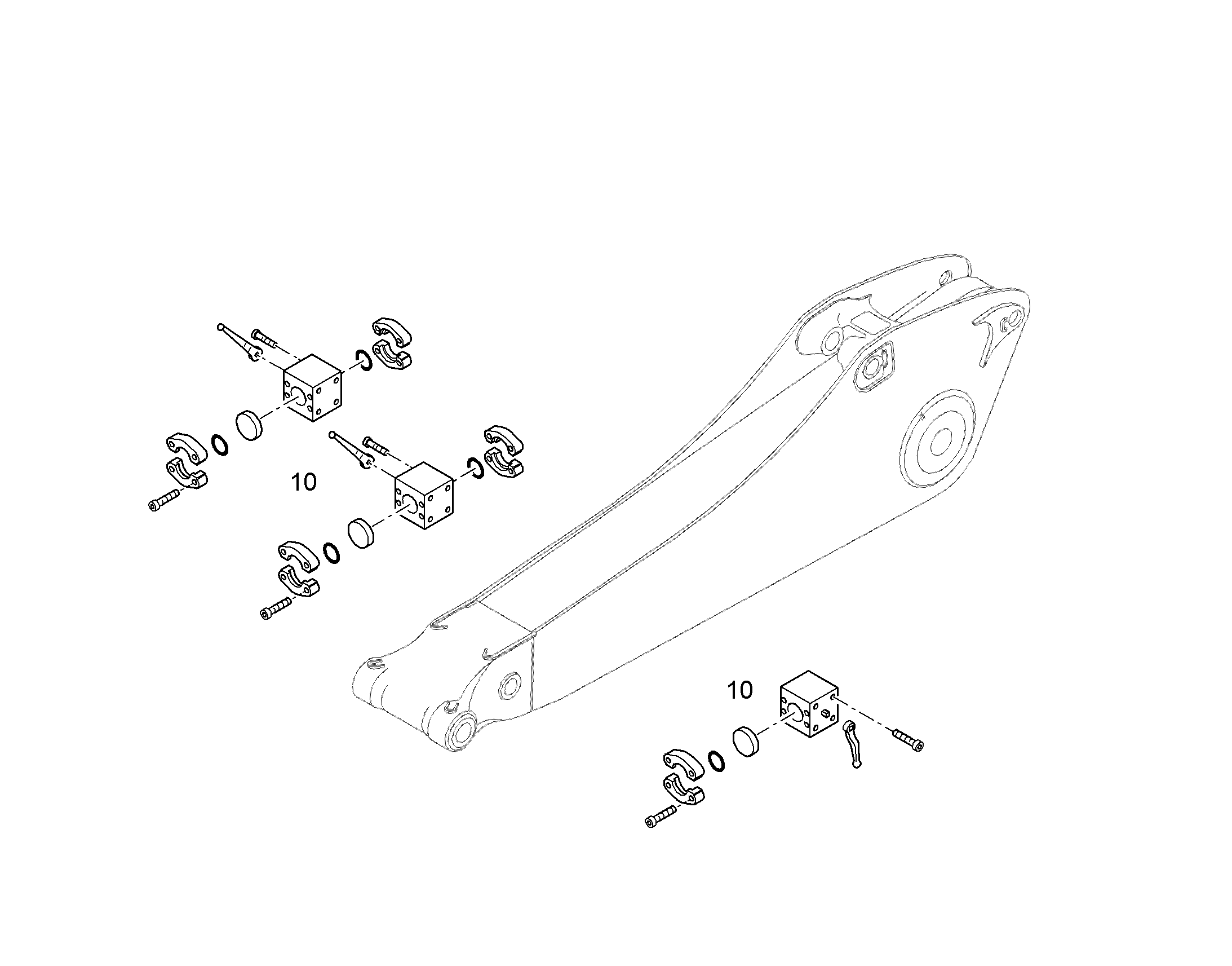 ПРОВОДКА МОНТАЖ AHS 10384650 LIEBHERR