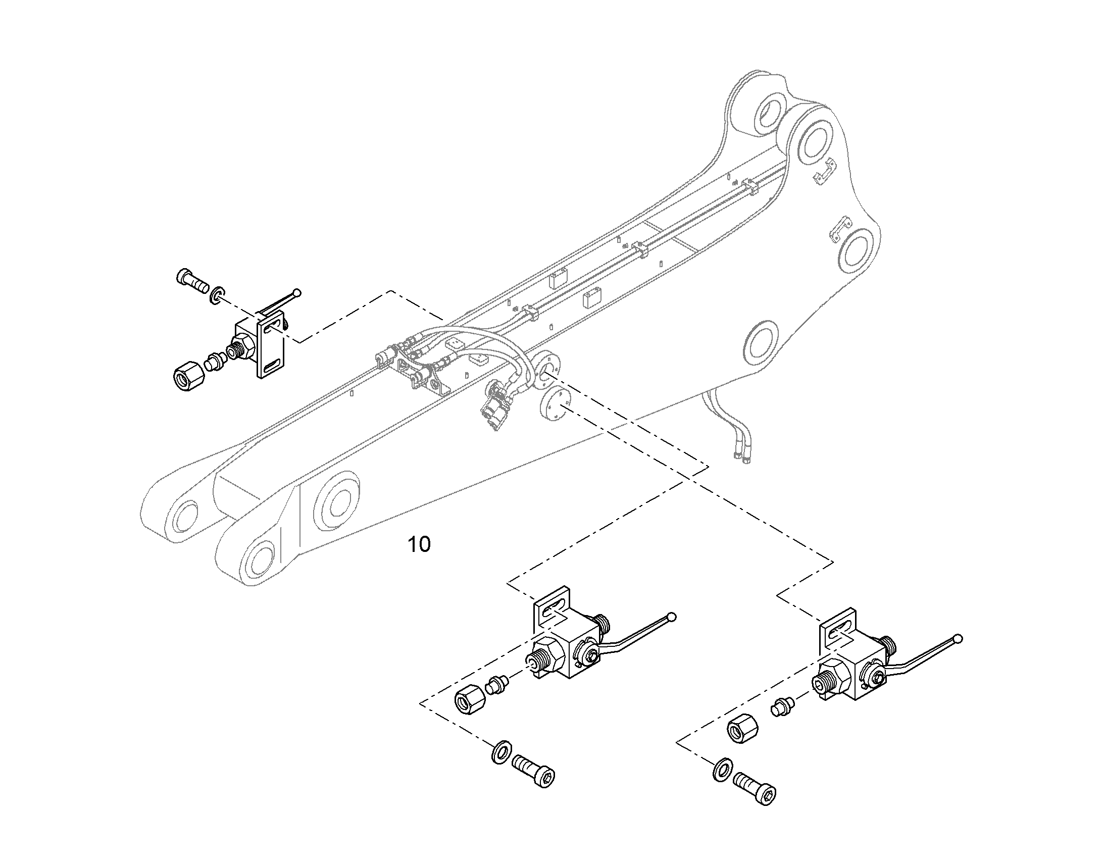 ПРОВОДКА МОНТАЖ AHS 9008869 LIEBHERR
