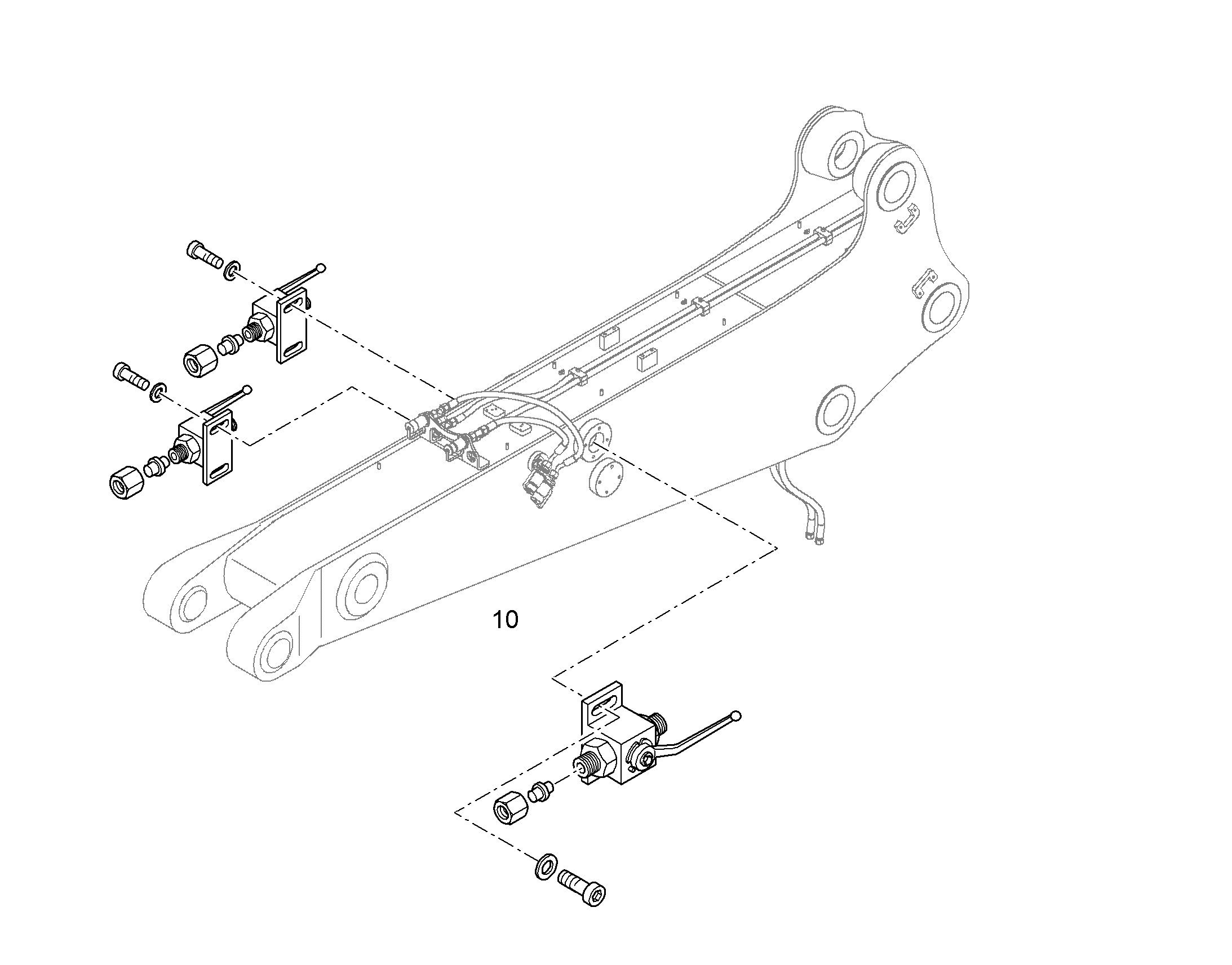 ПРОВОДКА МОНТАЖ AHS 9008871 LIEBHERR