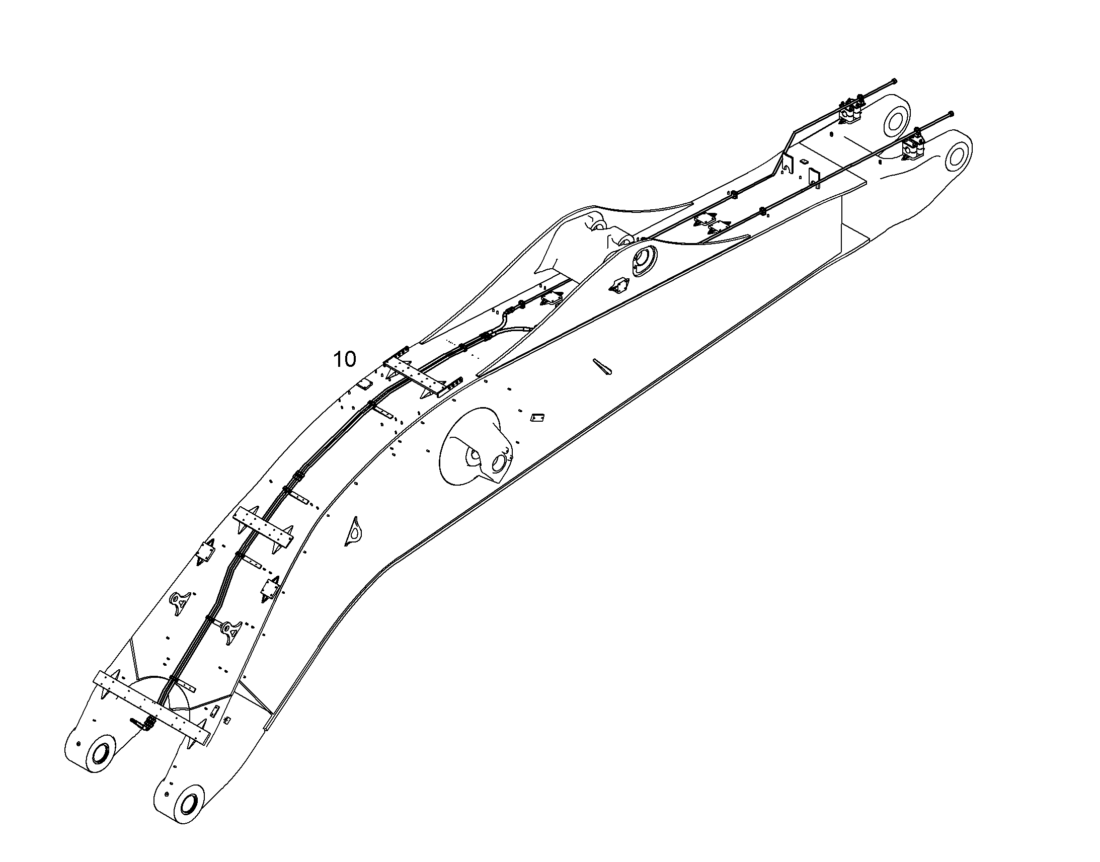 ПРОВОДКА ПРИВОД МЕХ. ПОВОРОТА 10373810 LIEBHERR