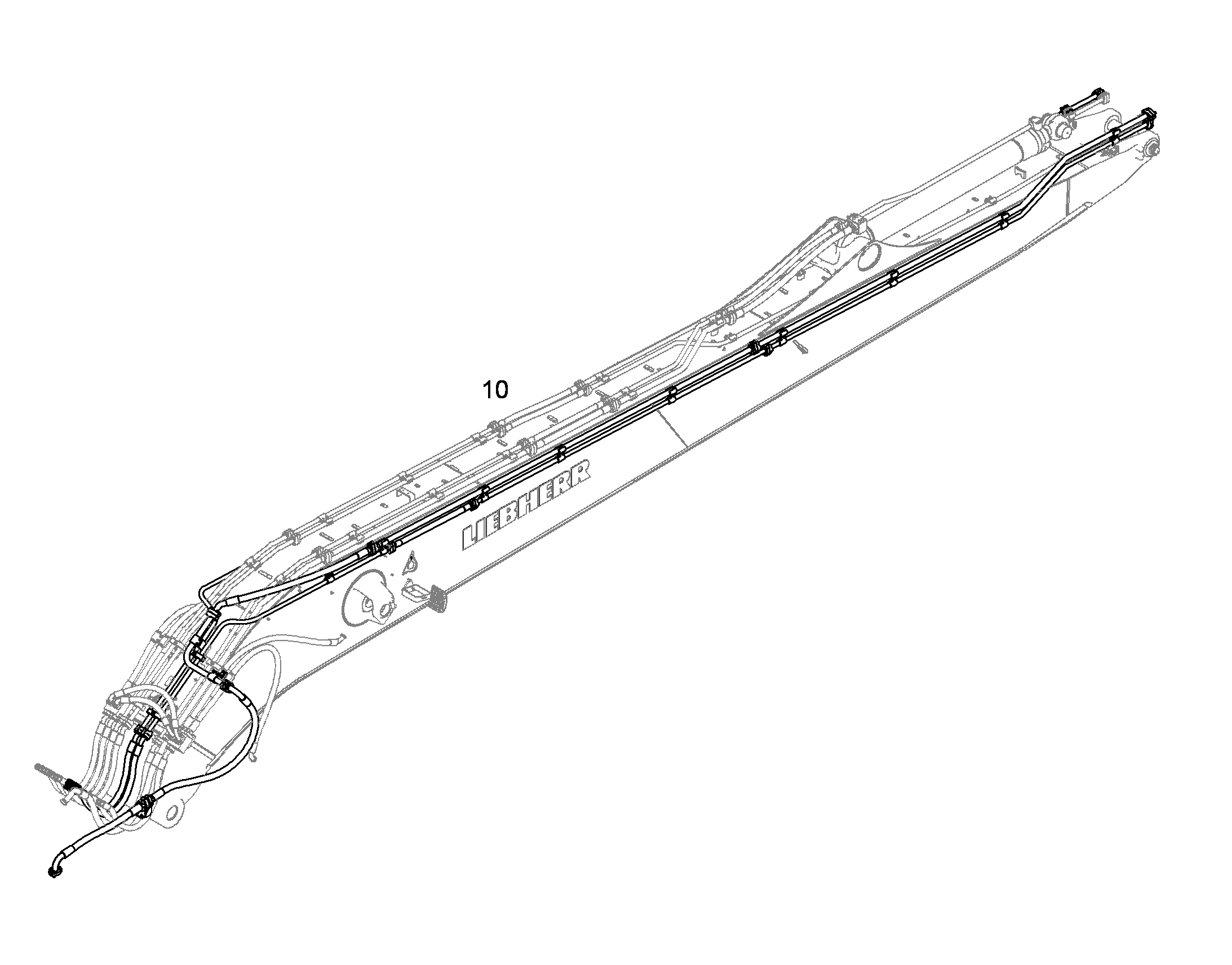 ПРОВОДКА МОНТАЖ AHS 10084429 LIEBHERR