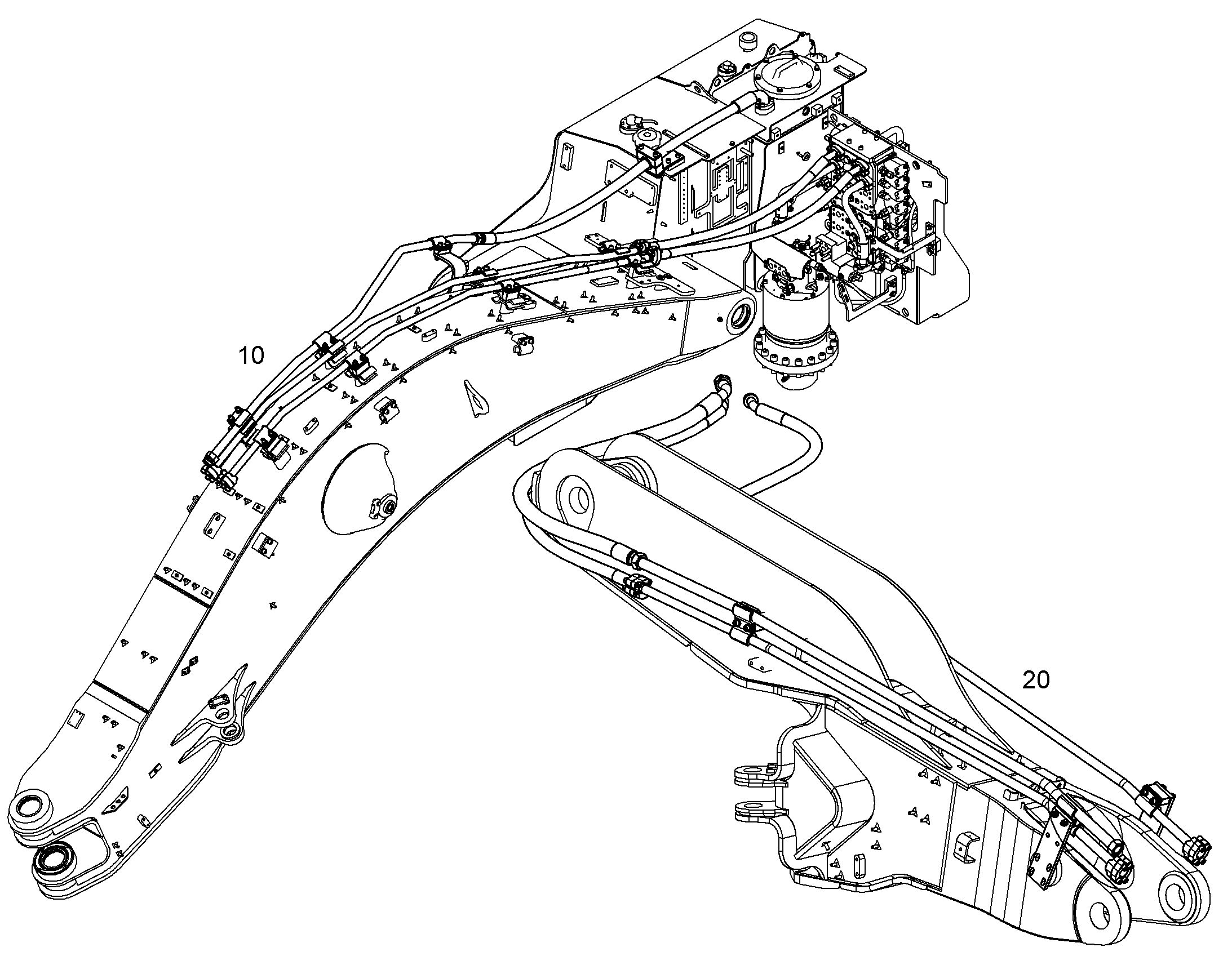 ПРОВОДКА МОНТАЖ AHS 10380619 LIEBHERR