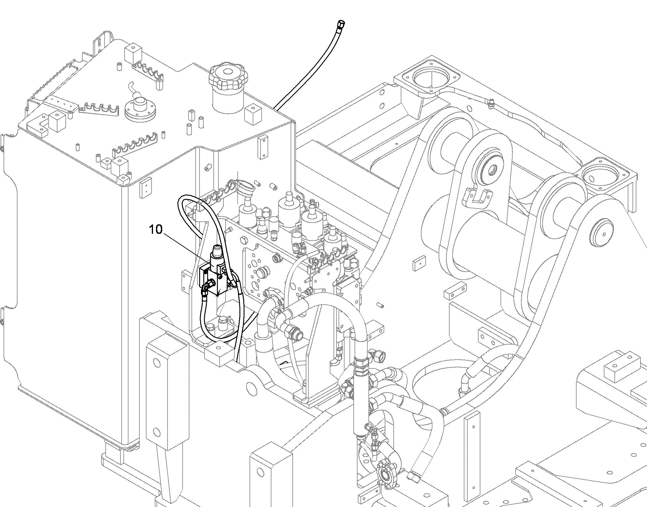 ОТКЛЮЧЕНИЕ ЦИЛИНДРА РУКОЯТИ 10389378 LIEBHERR