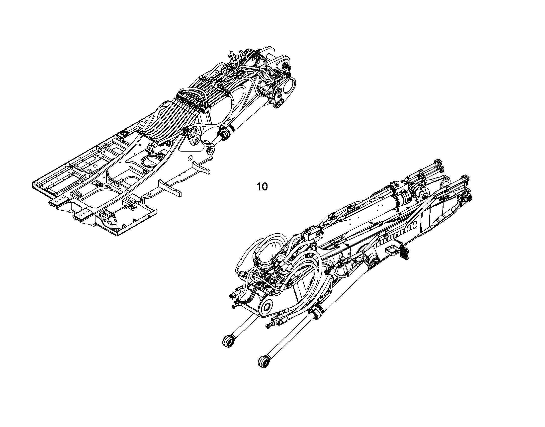 ПРОВОДКА МОНТАЖ AHS 10096768 LIEBHERR
