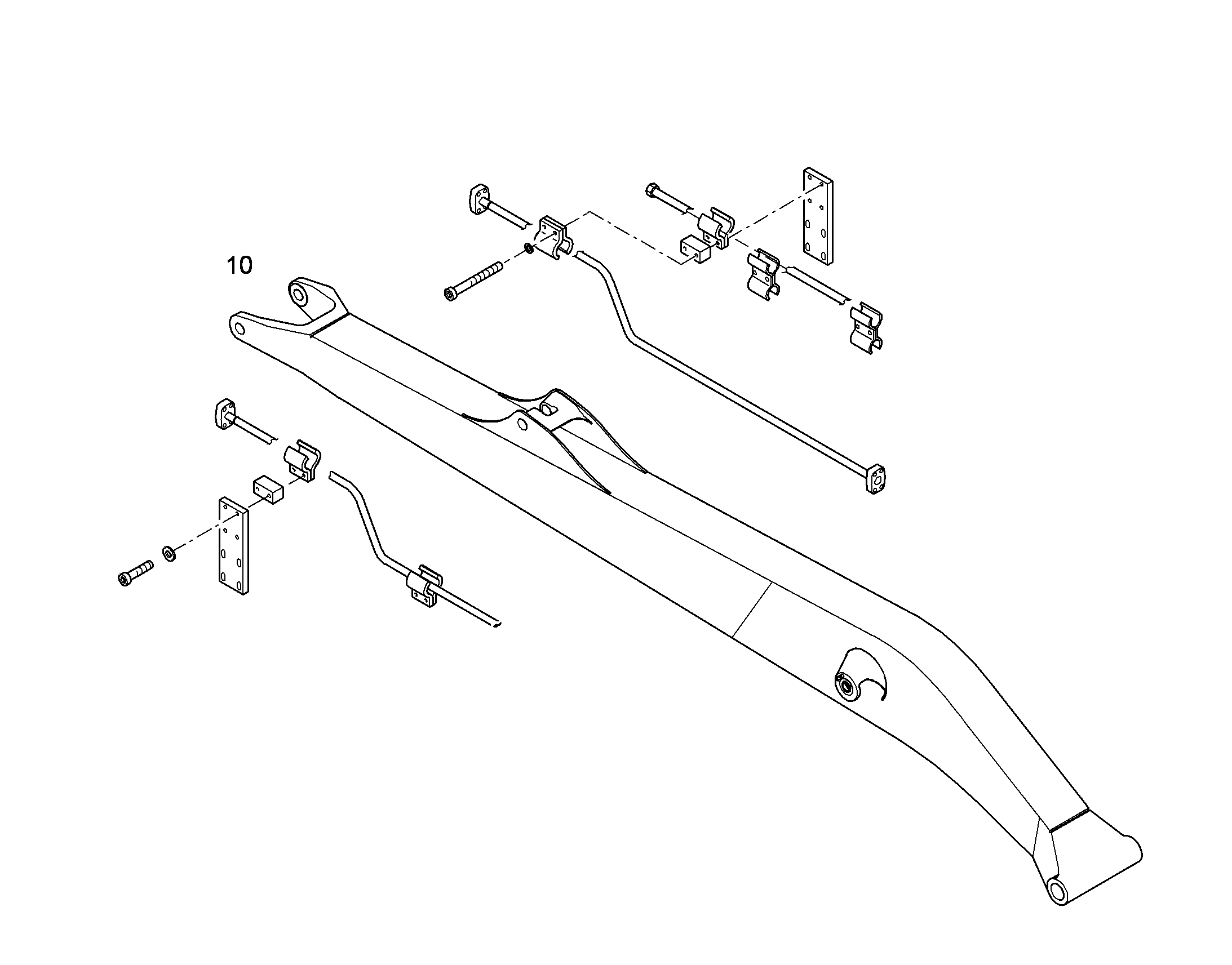 ПРОВОДКА МОНТАЖ AHS 10380856 LIEBHERR