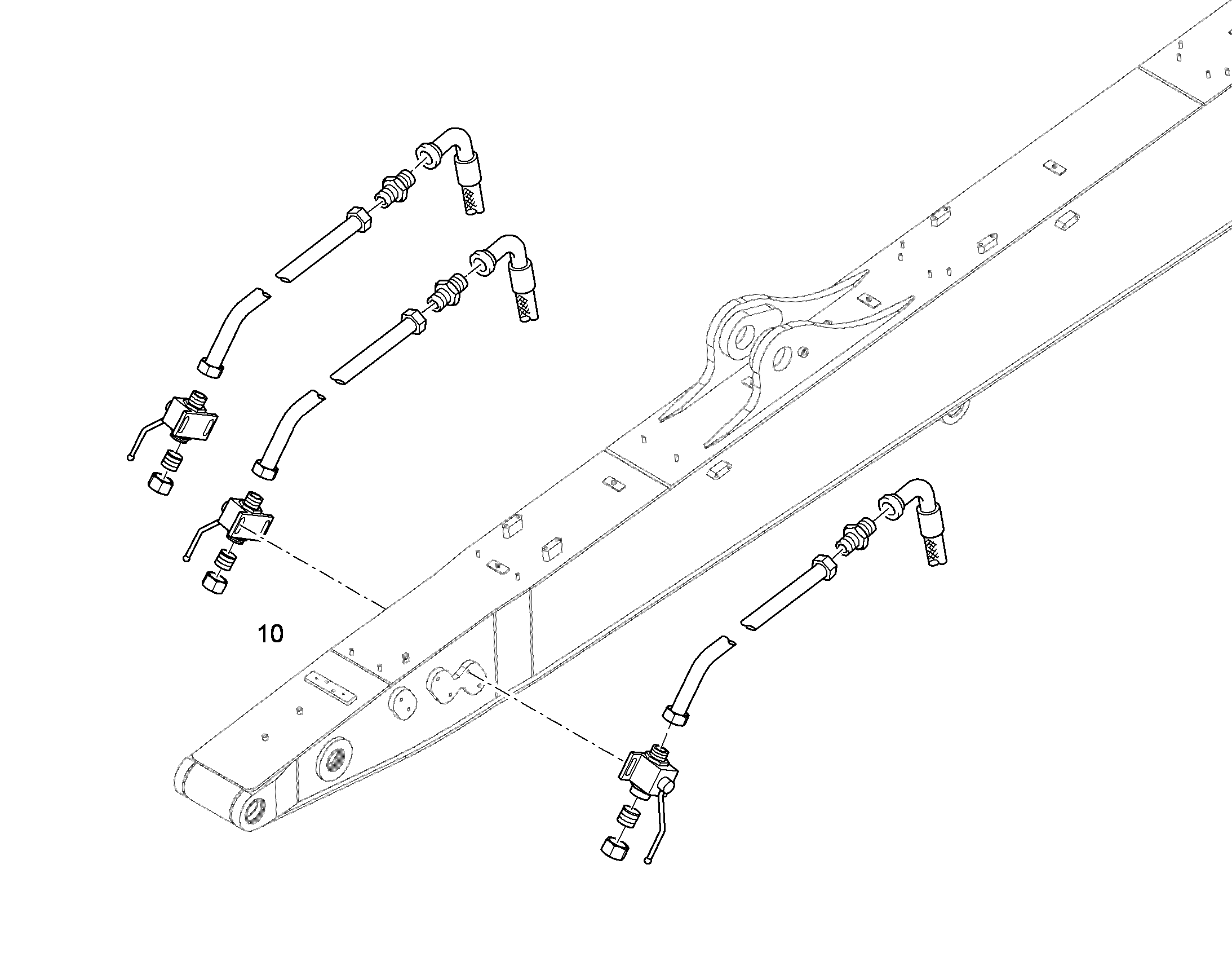 ПРОВОДКА МОНТАЖ AHS 10378964 LIEBHERR
