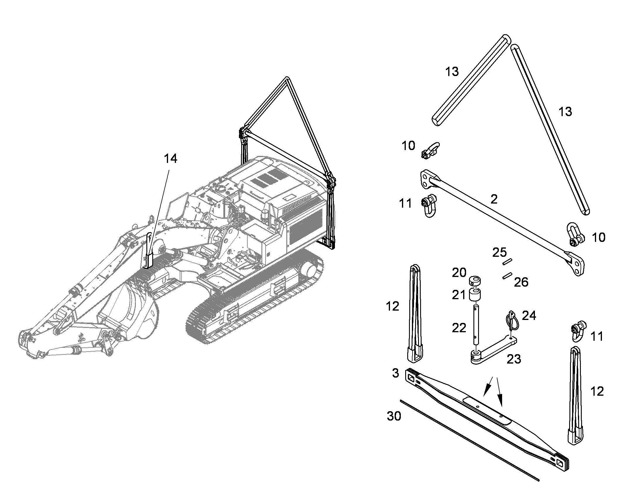 ПЕТЛЯ 7367476 LIEBHERR