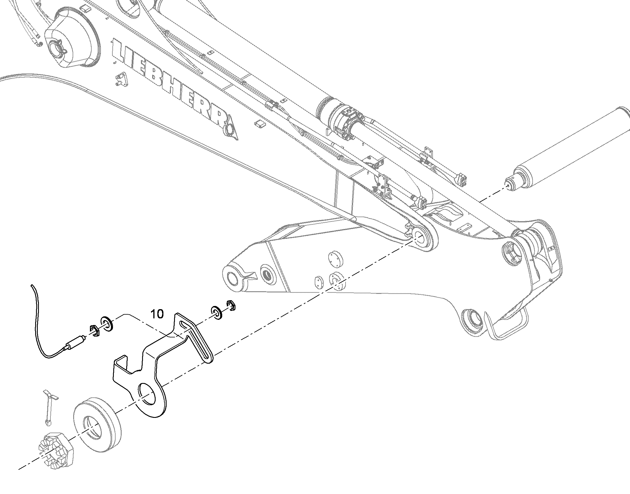 ОТКЛЮЧЕНИЕ ЦИЛИНДРА РУКОЯТИ 10390993 LIEBHERR