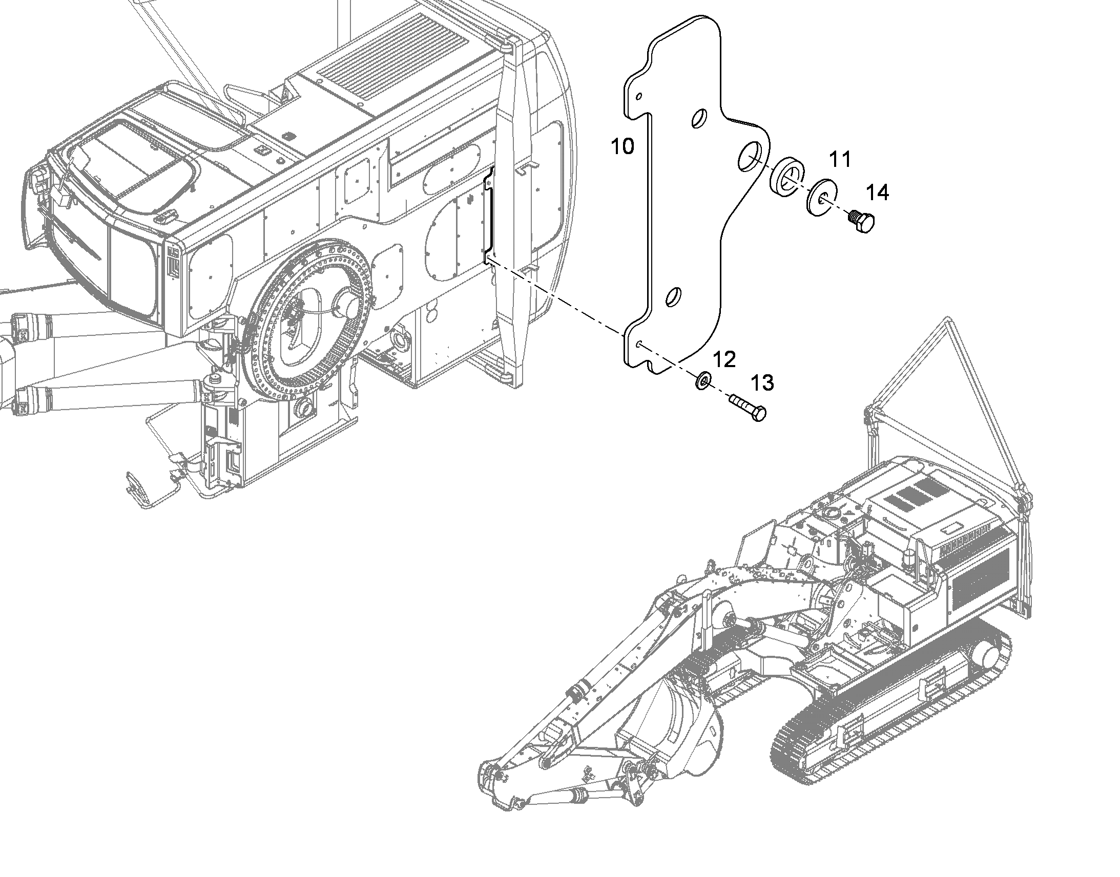 МЕТАЛЛОКОНСТРУКЦИЯ 10391270 LIEBHERR