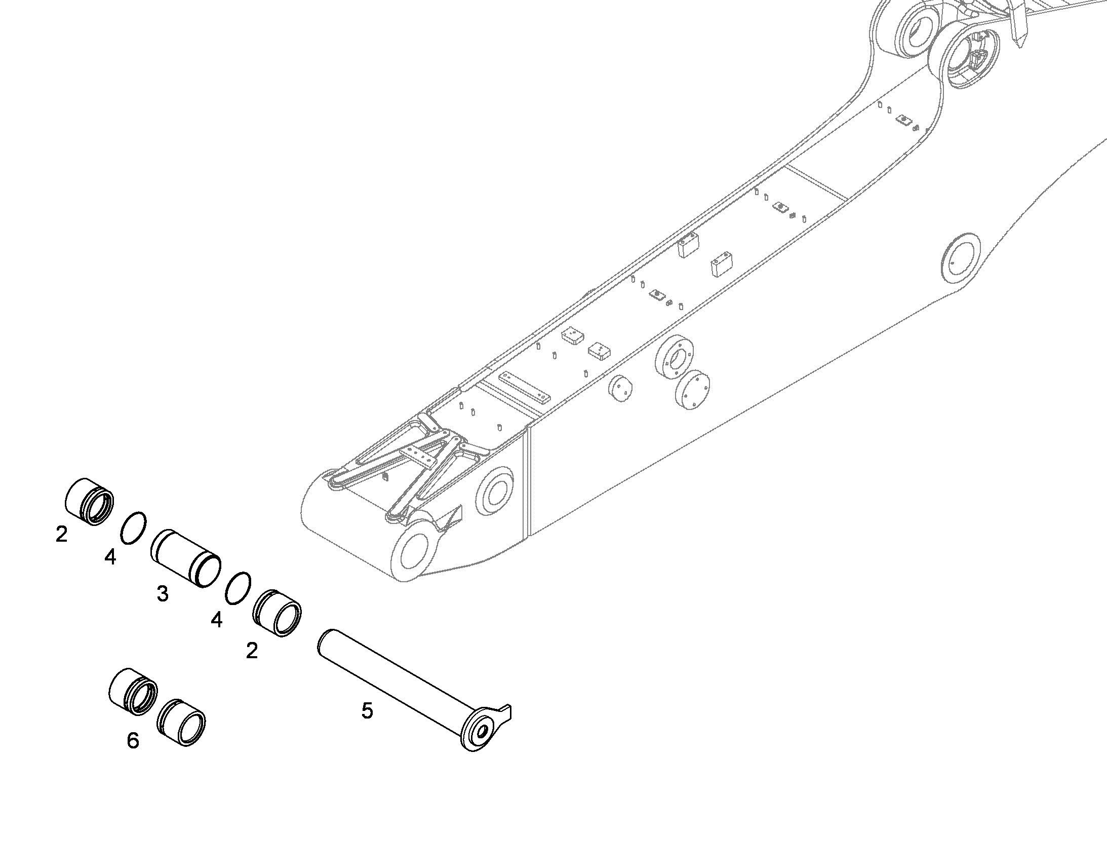 ПАЛЕЦ В СБОРЕ 110X815X770 10395364 LIEBHERR