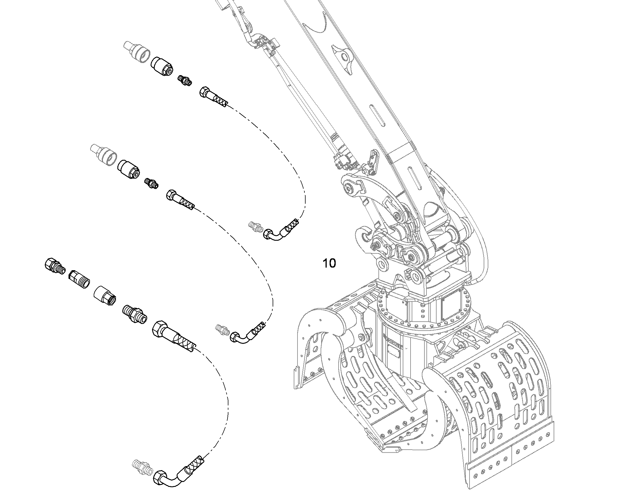 ГИДРАВЛИЧЕСКИЕ ШЛАНГИ, НАБОР 10396217 LIEBHERR
