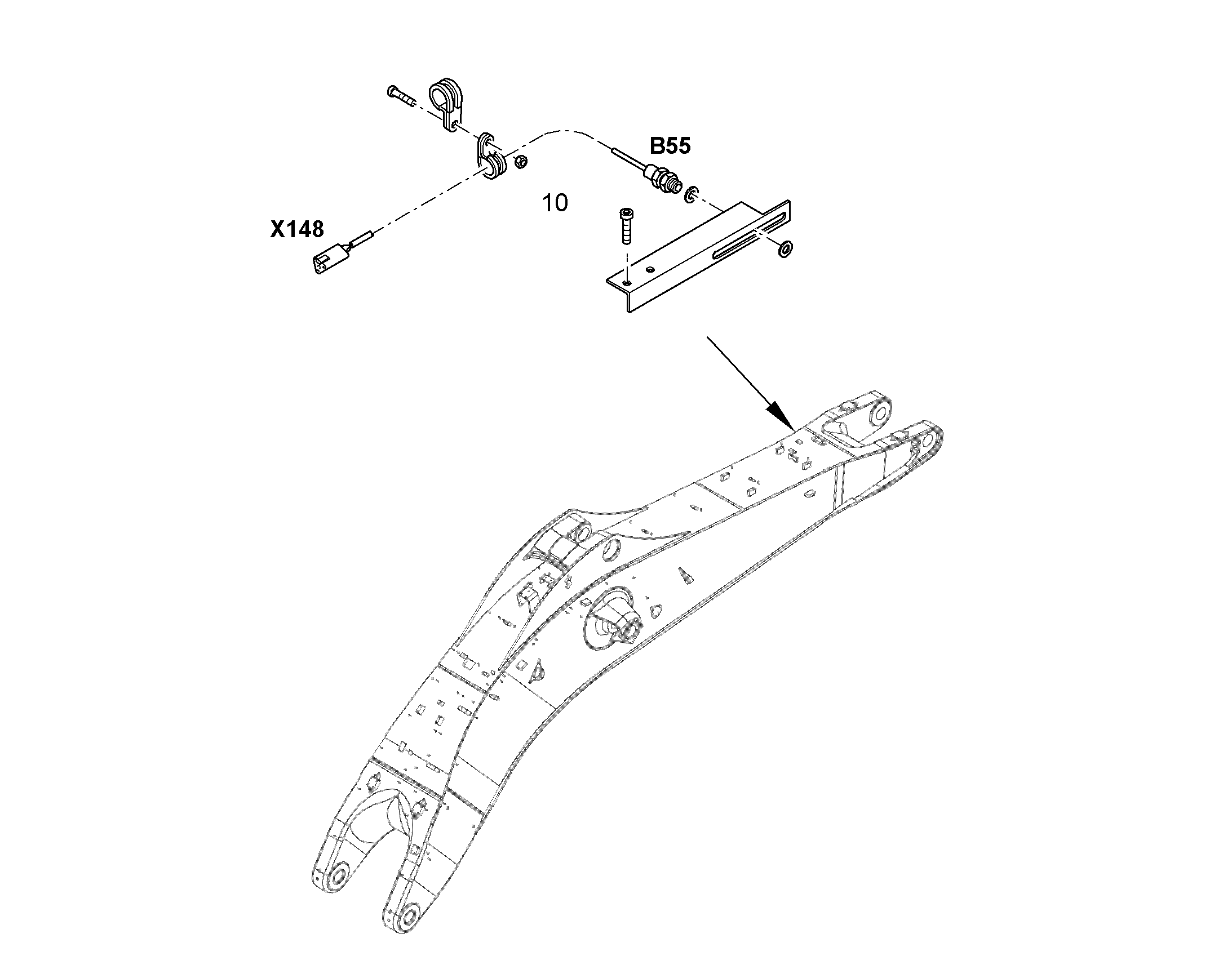 ОТКЛЮЧЕНИЕ ЦИЛИНДРА РУКОЯТИ 10389400 LIEBHERR