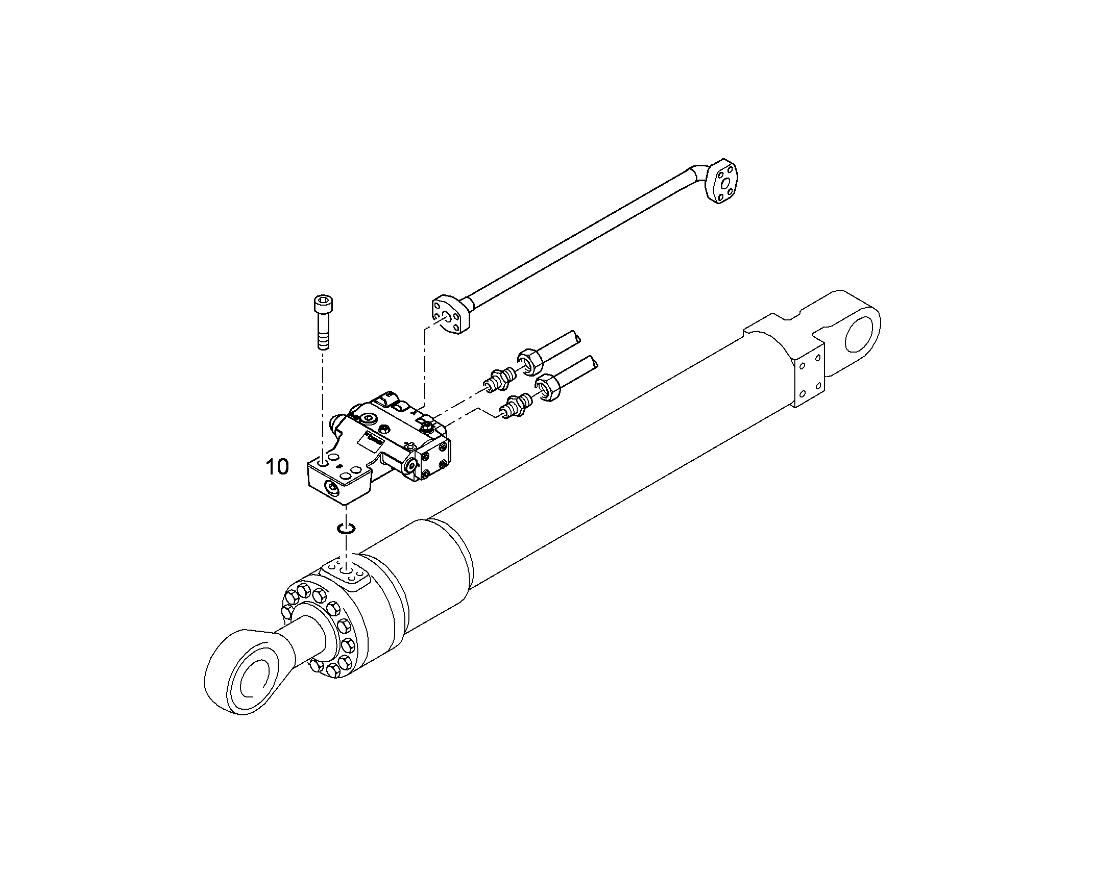 ЗАЩ.ТРУБЫ ЦИЛ.НАКЛ. 10396982 LIEBHERR