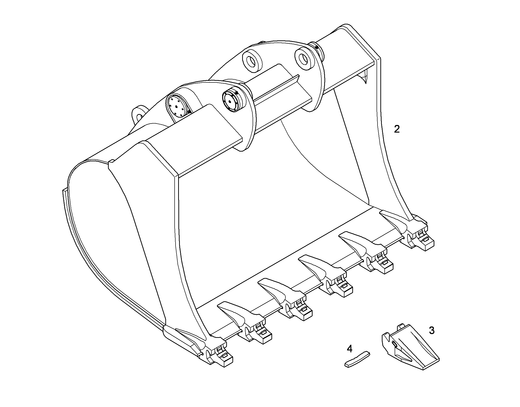 ЛОПАТА ОБРАТНАЯ 10397614 LIEBHERR