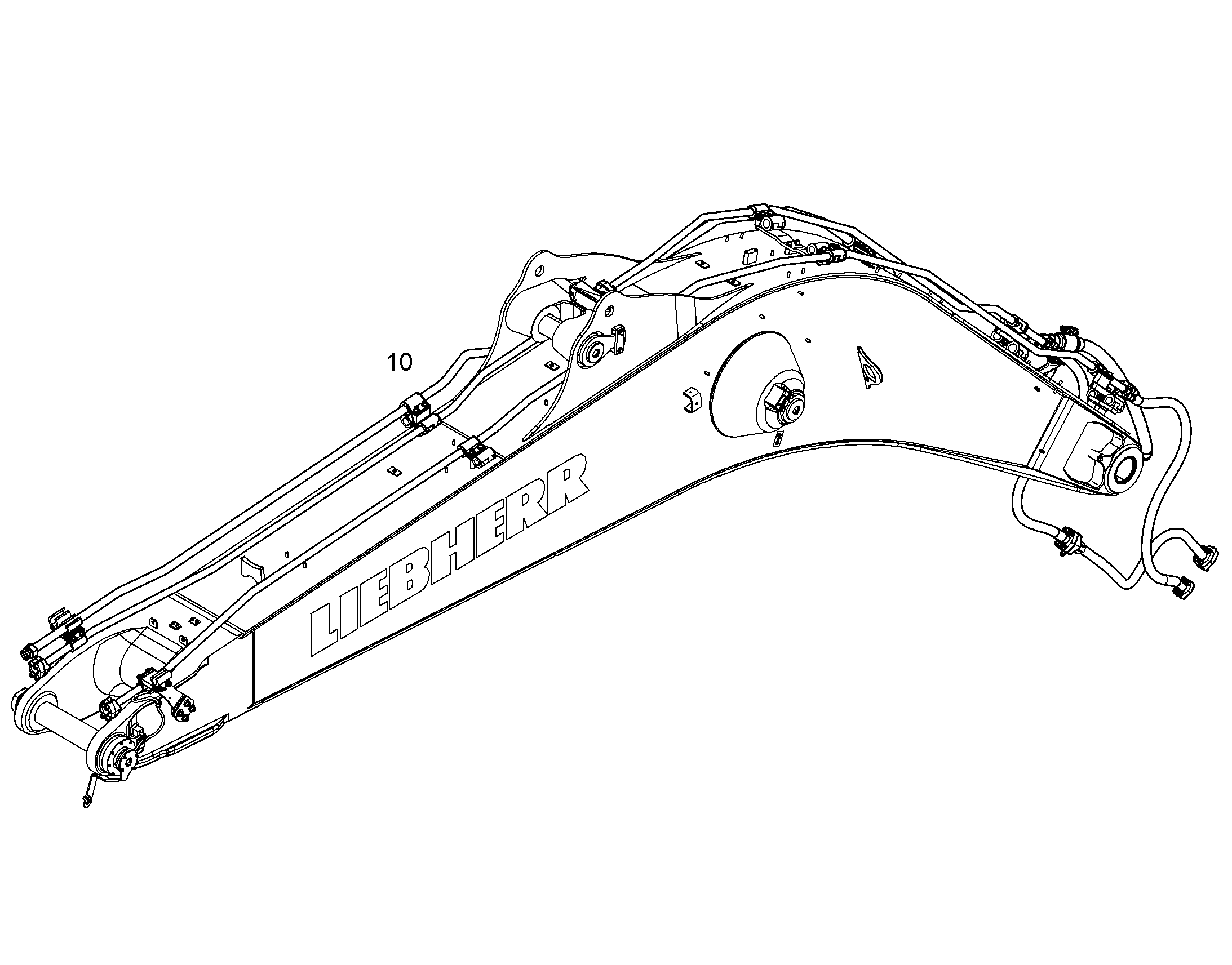 ПРОВОДКА МОНТАЖ AHS 10389343 LIEBHERR