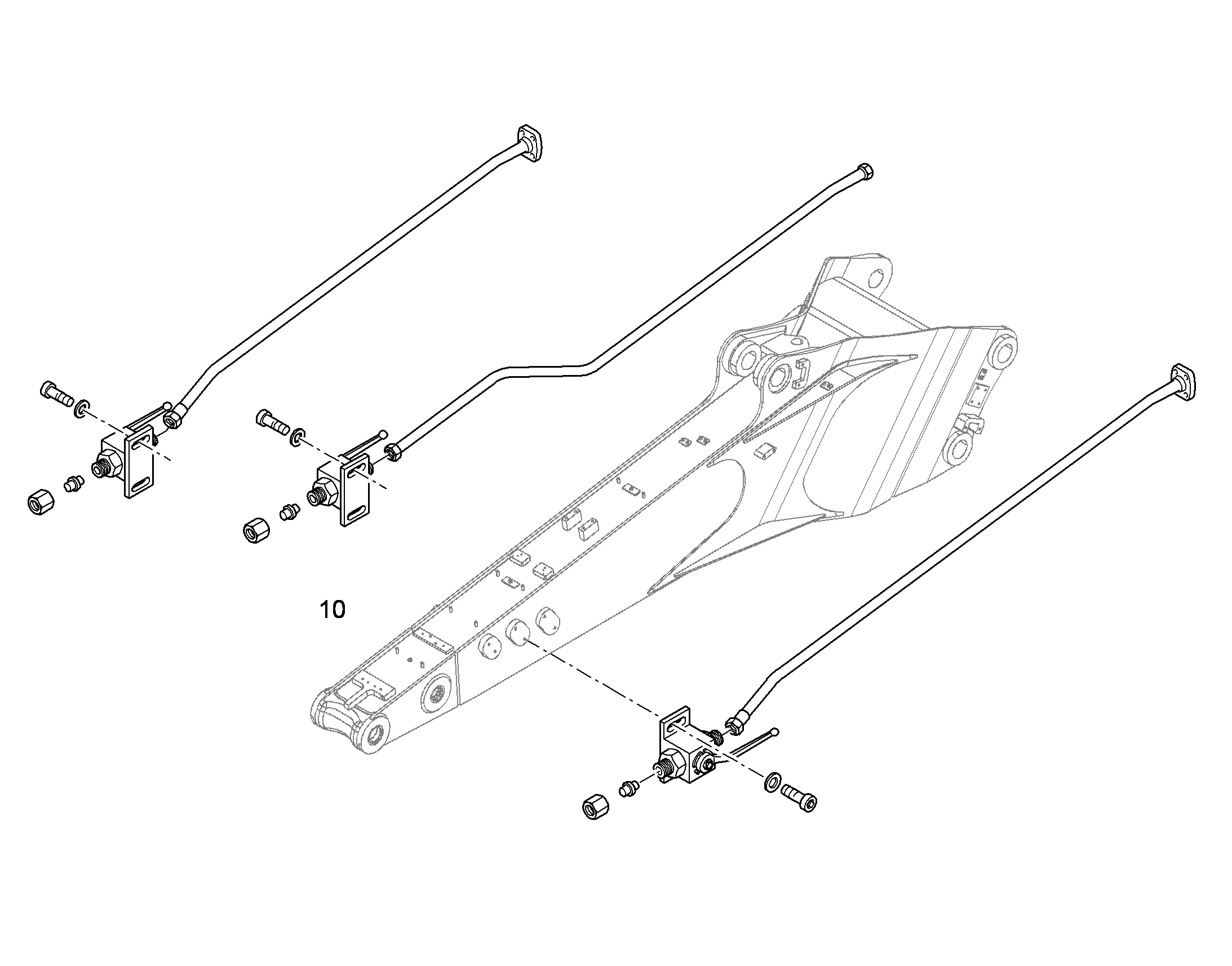 ПРОВОДКА МОНТАЖ AHS 10397976 LIEBHERR