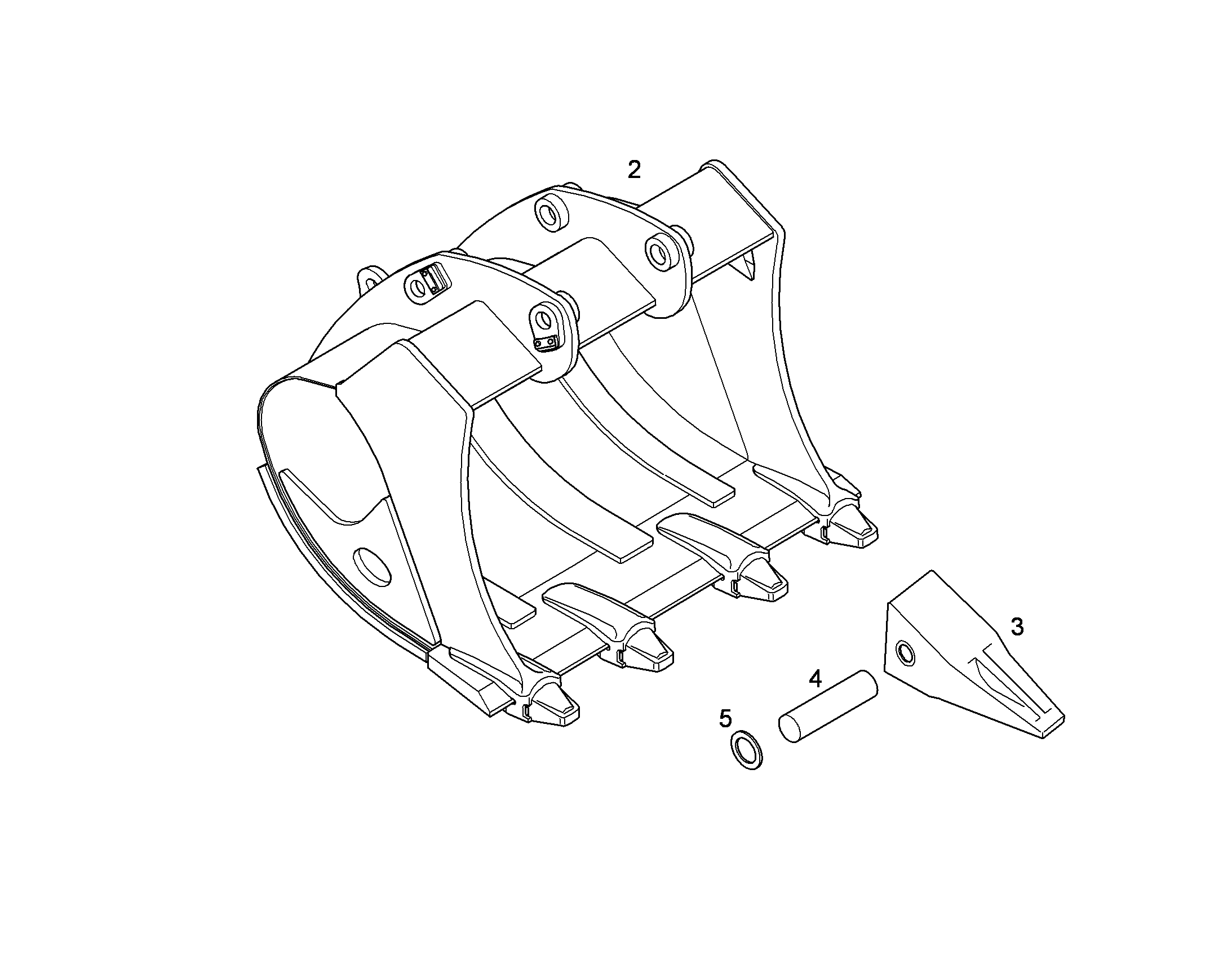 ЛОПАТА ОБРАТНАЯ 10396770 LIEBHERR