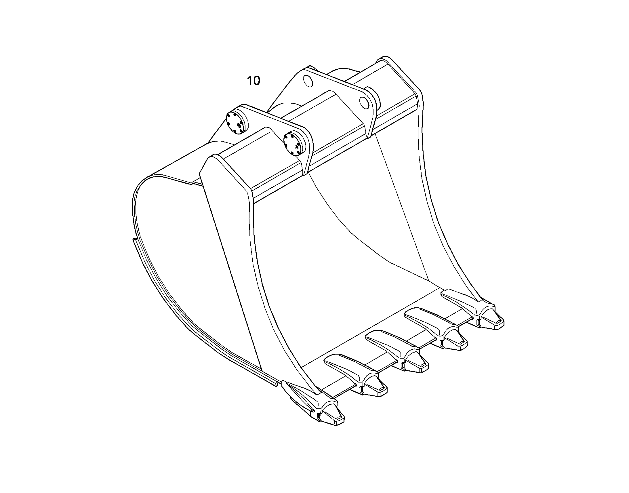 ЛОПАТА ОБРАТНАЯ 10400742 LIEBHERR