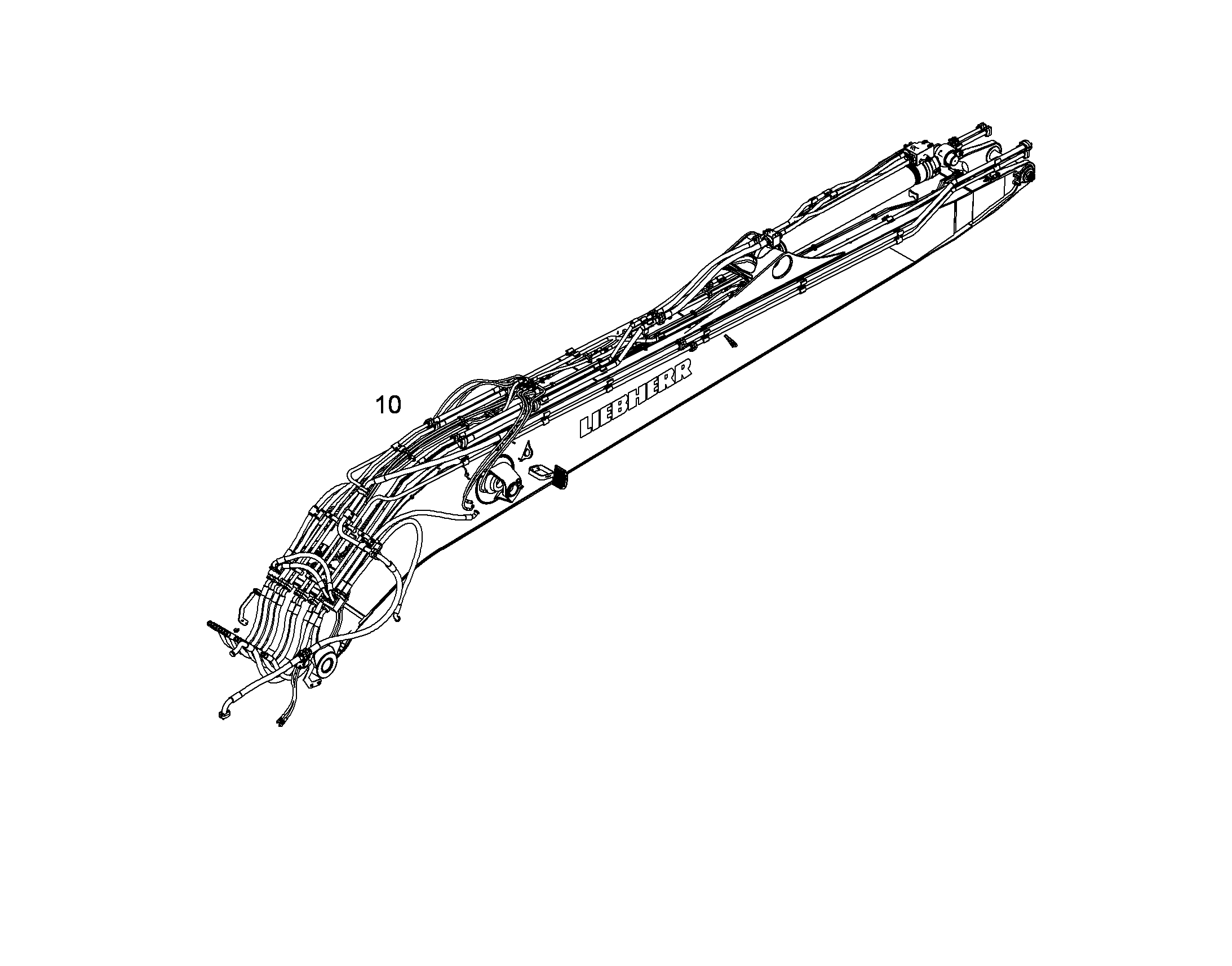 ПРОВОДКА МОНТАЖ AHS 10381608 LIEBHERR