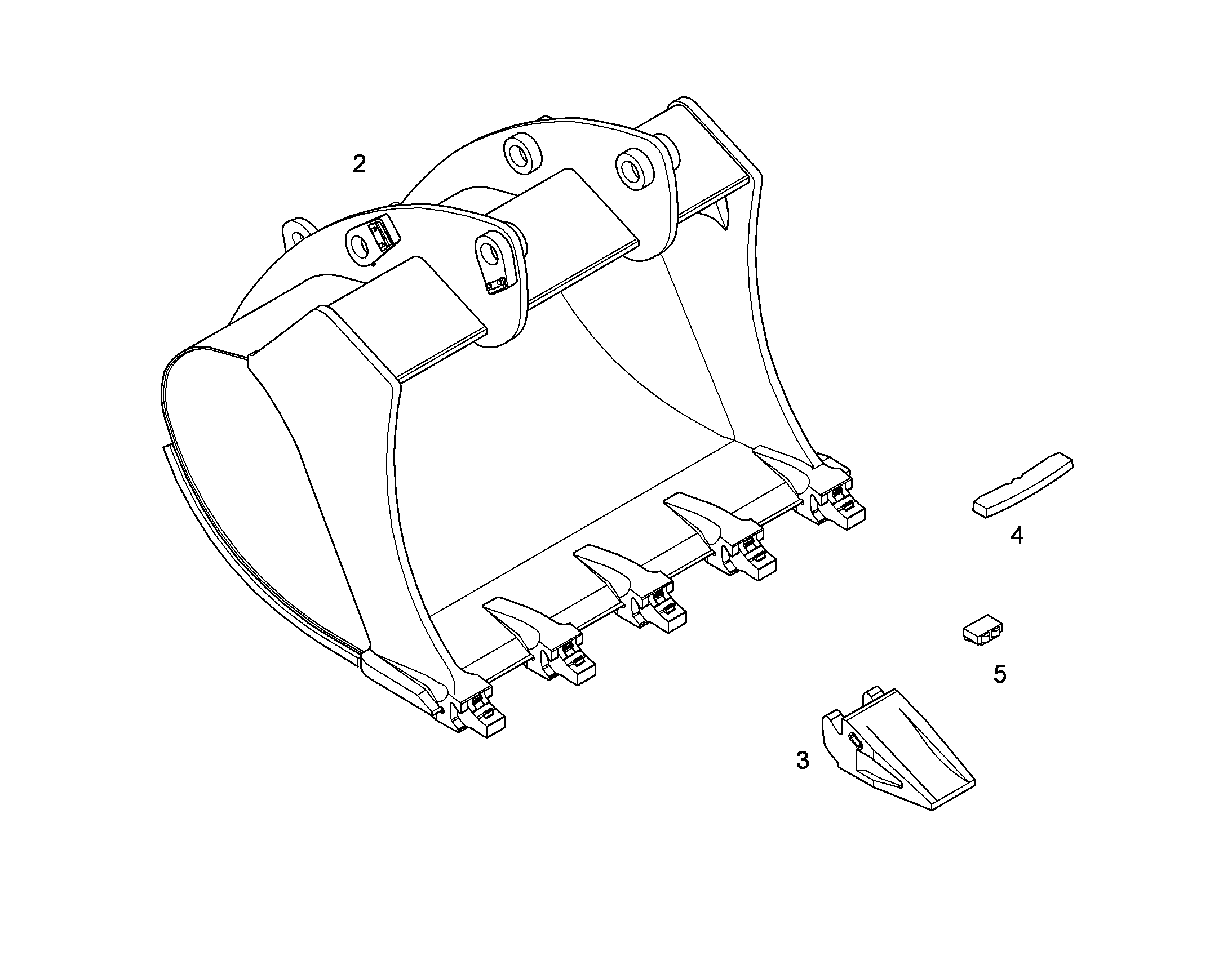 ЛОПАТА ОБРАТНАЯ 10397838 LIEBHERR