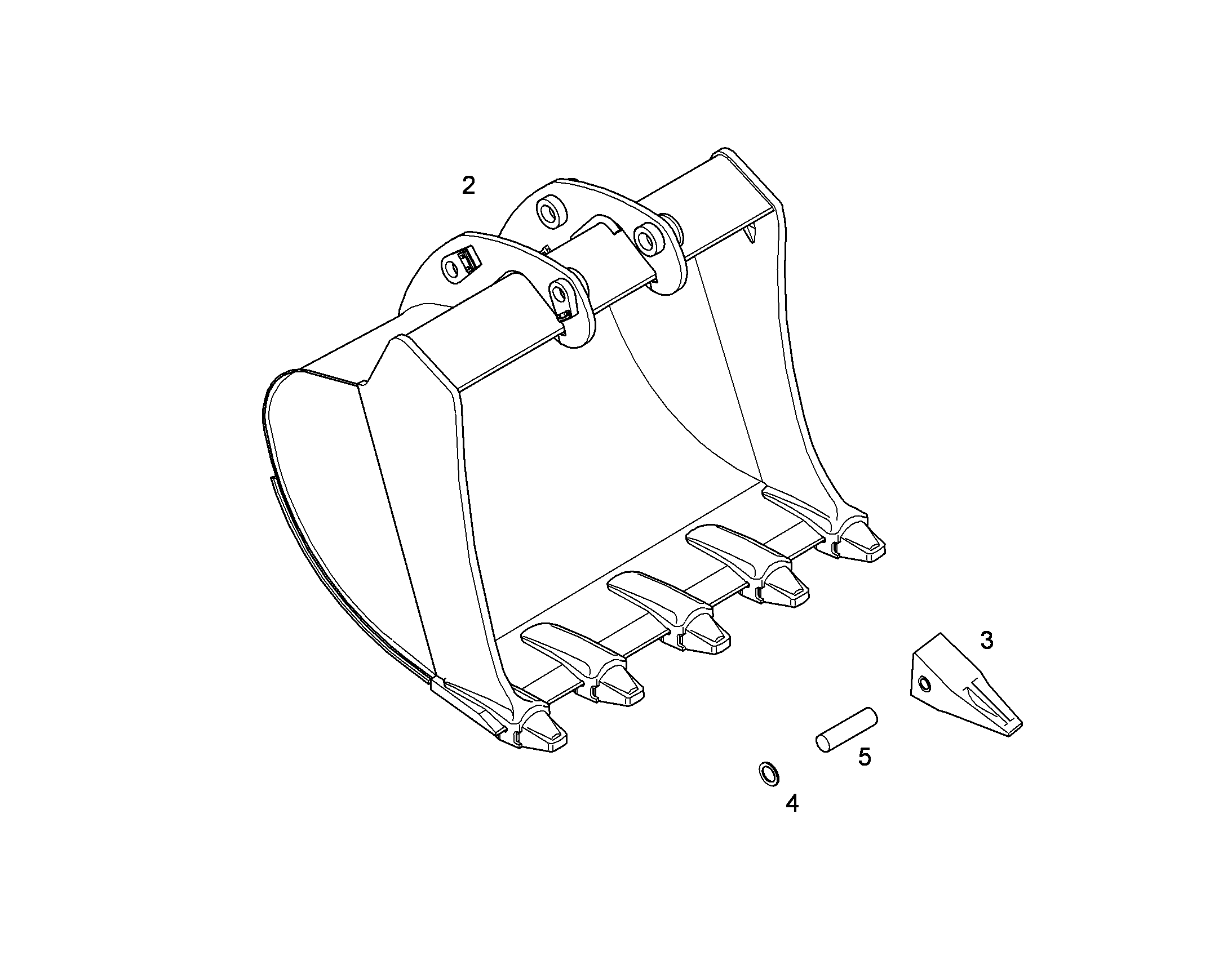 ЛОПАТА ОБРАТНАЯ 10398405 LIEBHERR