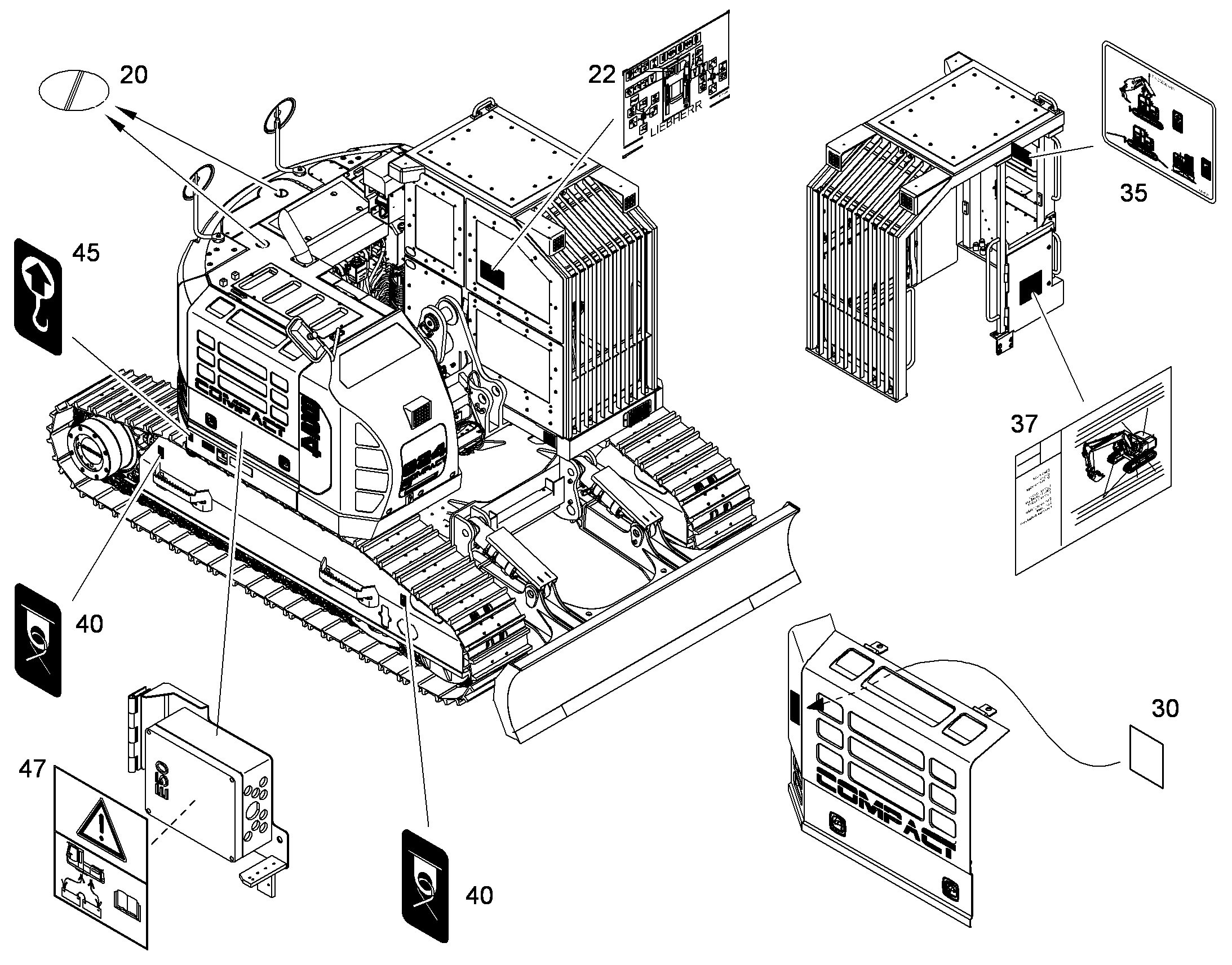 ТОЧКИ ПОГРУЗКИ И АНКЕРОВКИ 10382271 LIEBHERR