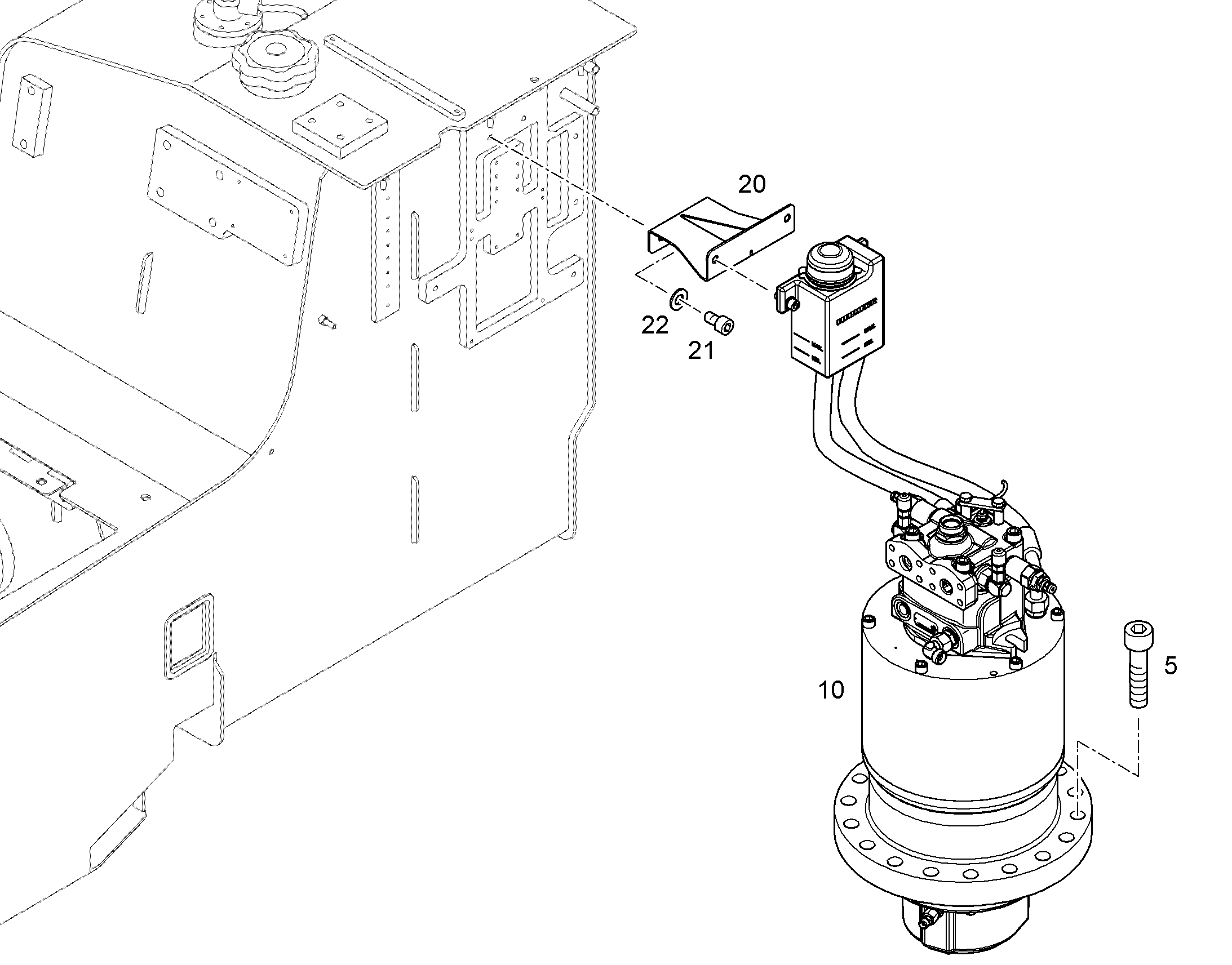 МЕХАНИЗМ ПОВОРОТА 10383945 LIEBHERR
