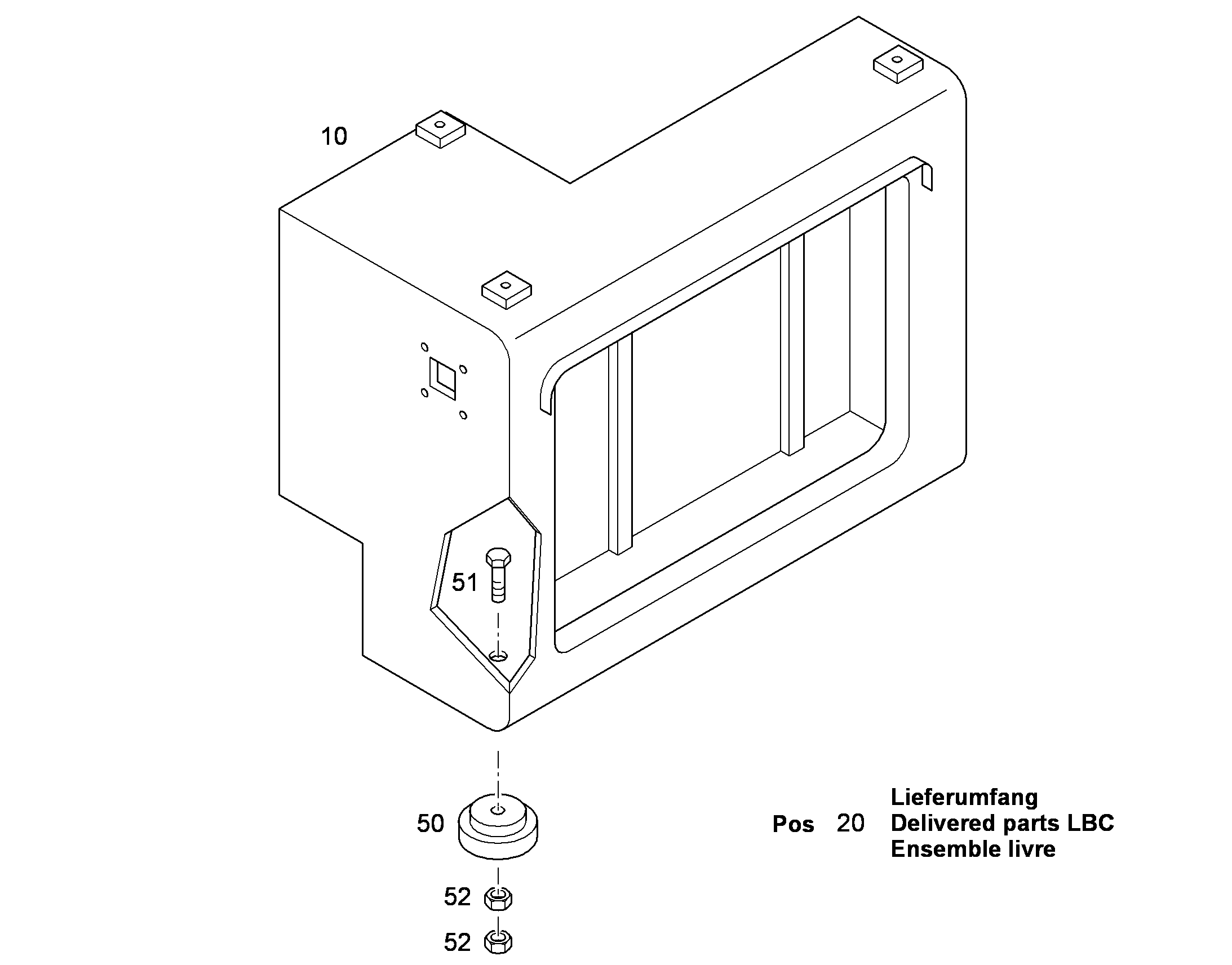ПОСТАВЛЯЕМЫЙ КОМПЛЕКТ LBC 10084647 LIEBHERR