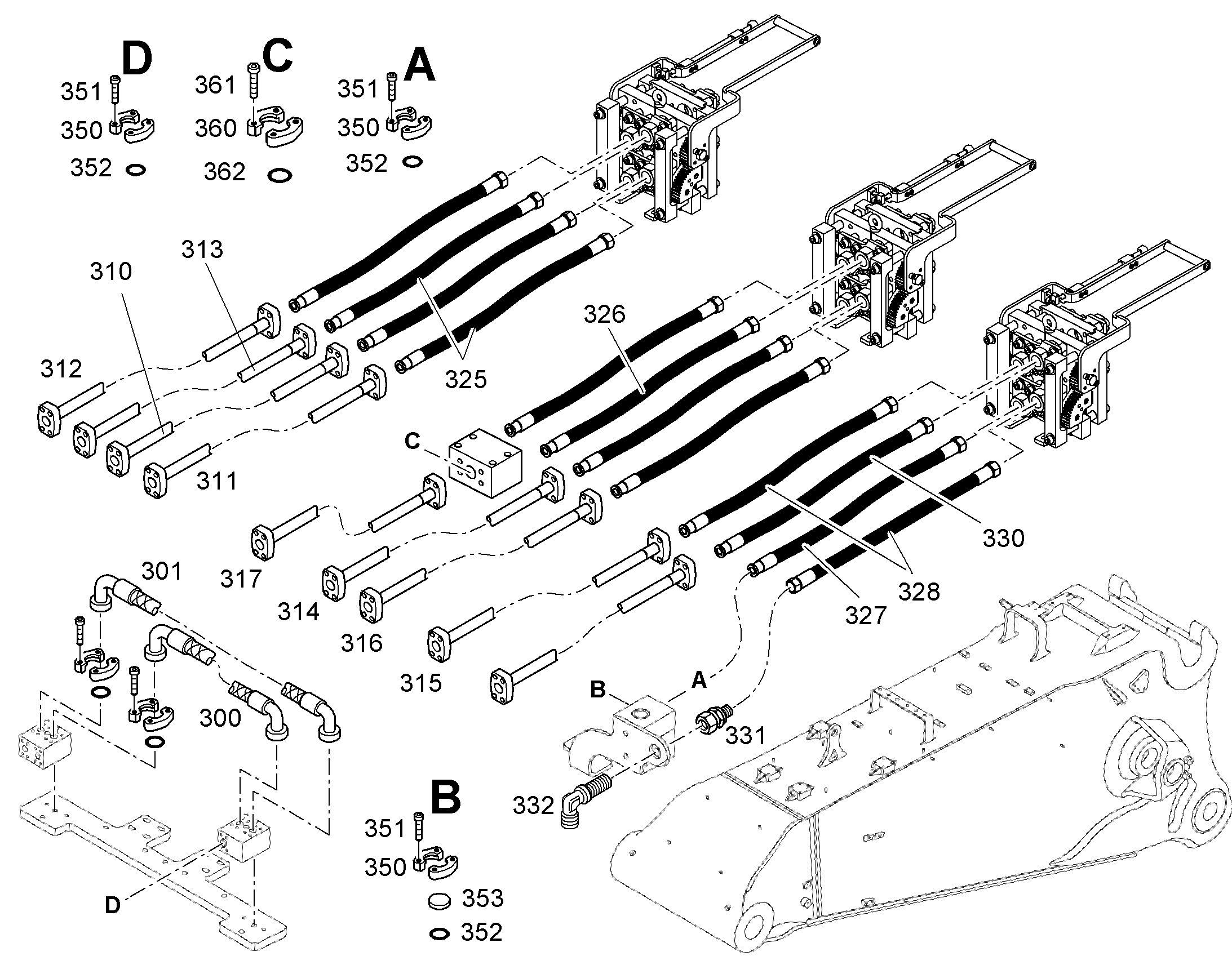ШЛАНГ 32X1200 11004487 LIEBHERR