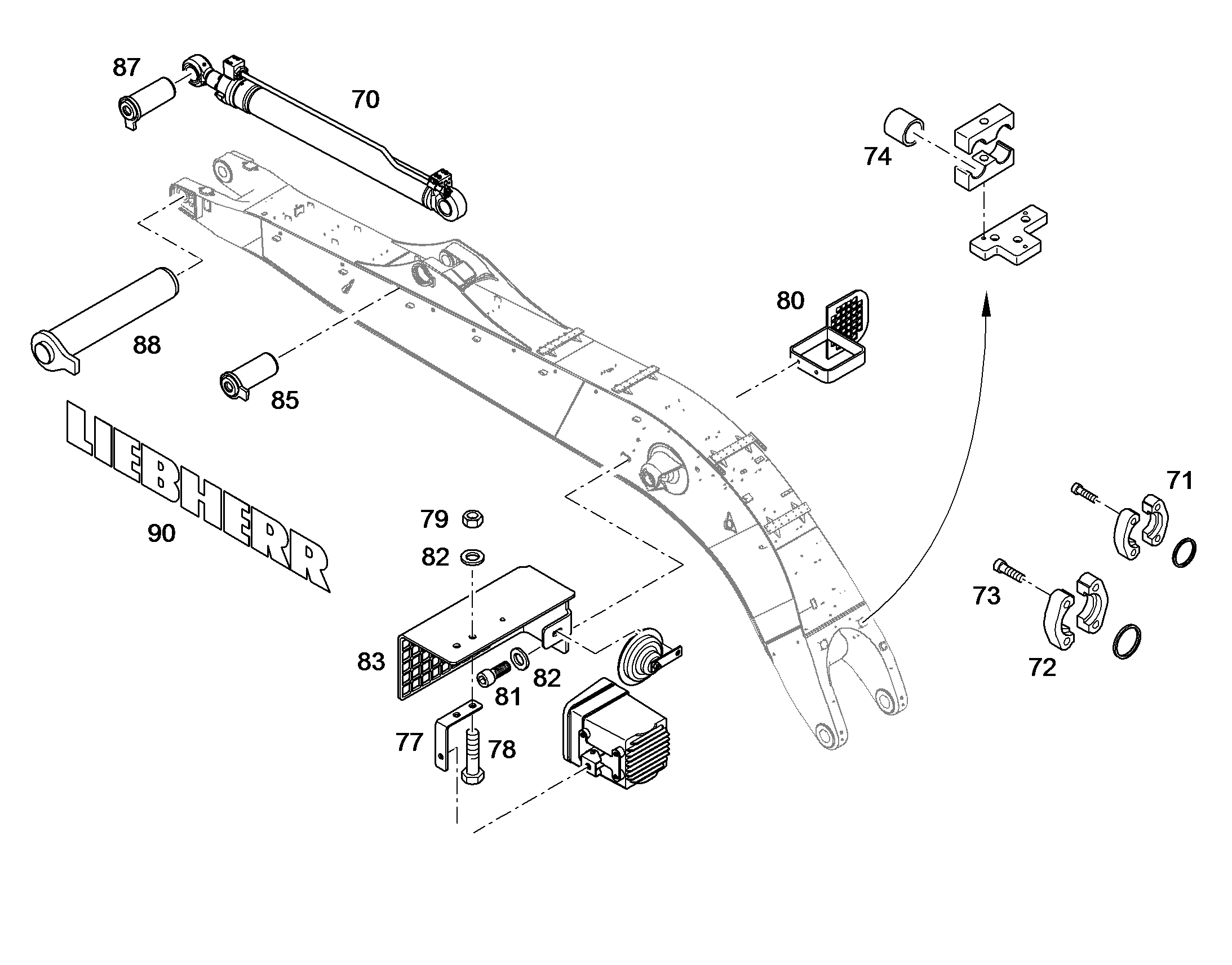 ГИДРОСХЕМА 10383281 LIEBHERR