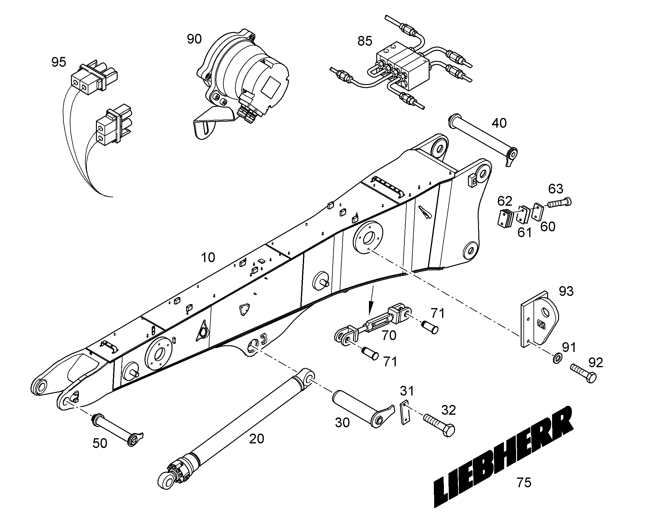 ЦЕНТРАЛИЗОВАННАЯ СМАЗКА 10850749 LIEBHERR