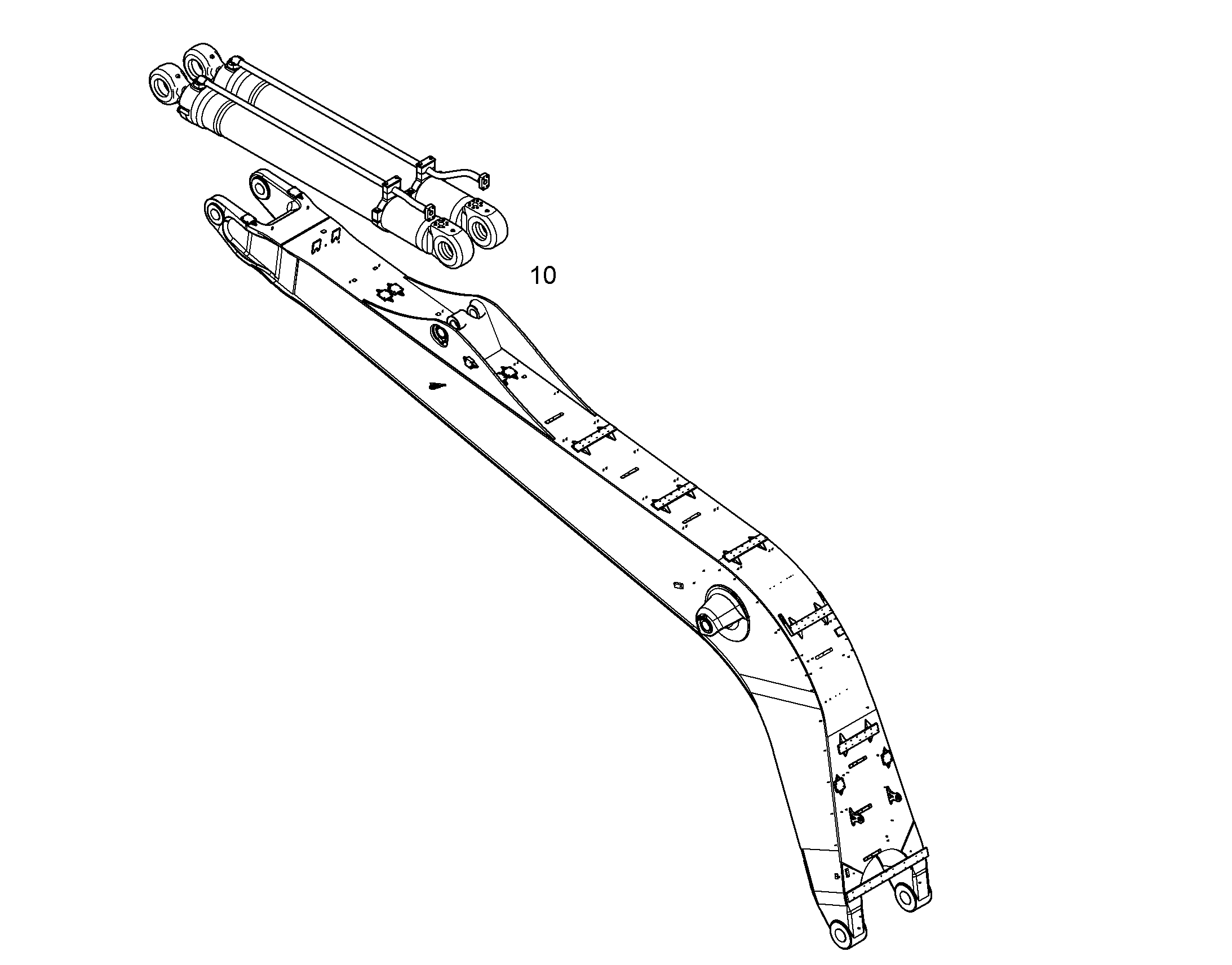 СТРЕЛА ОДНОКОРПУСНАЯ 10,35M 10839831 LIEBHERR