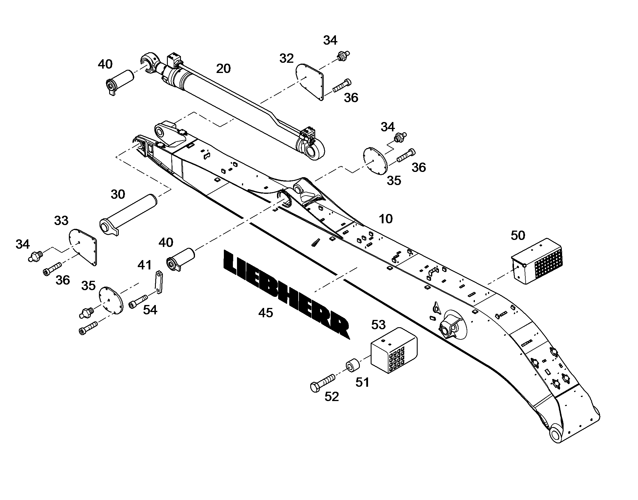 ВСТРОЕННЫЕ ДЕТАЛИ 10407350 LIEBHERR