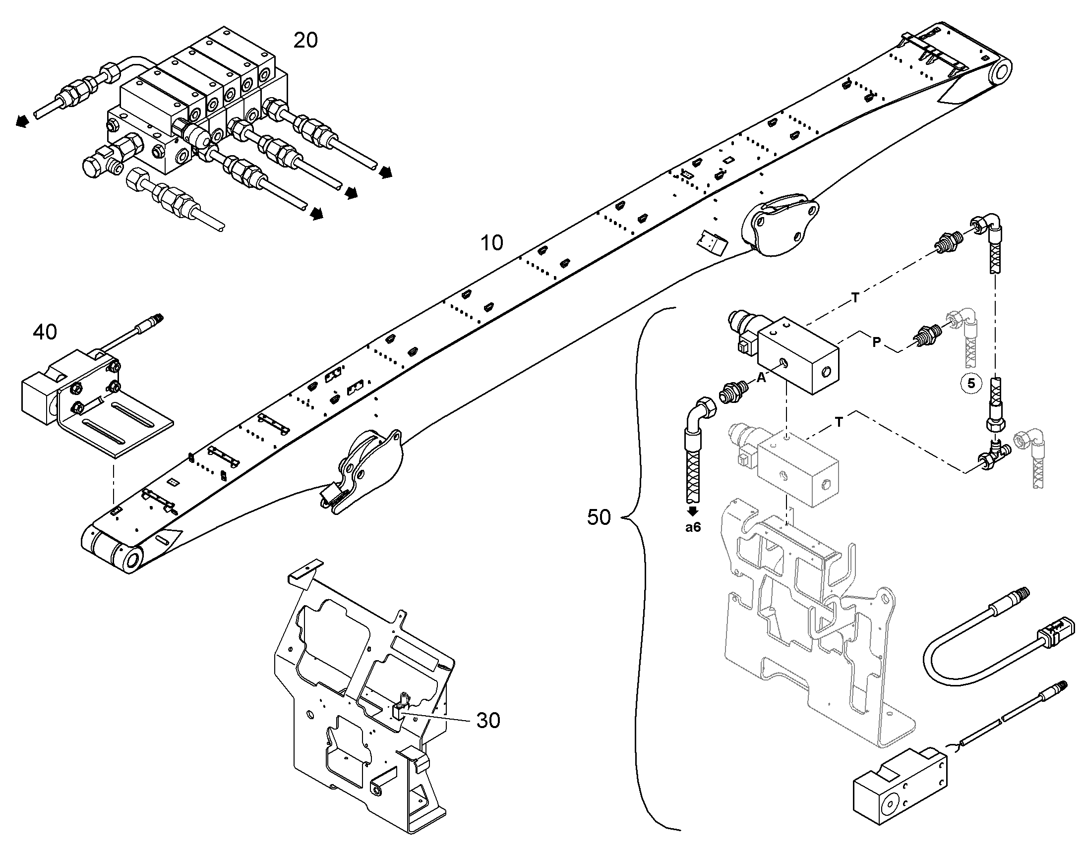 ОТКЛЮЧЕНИЕ ЦИЛИНДРА РУКОЯТИ 10823599 LIEBHERR