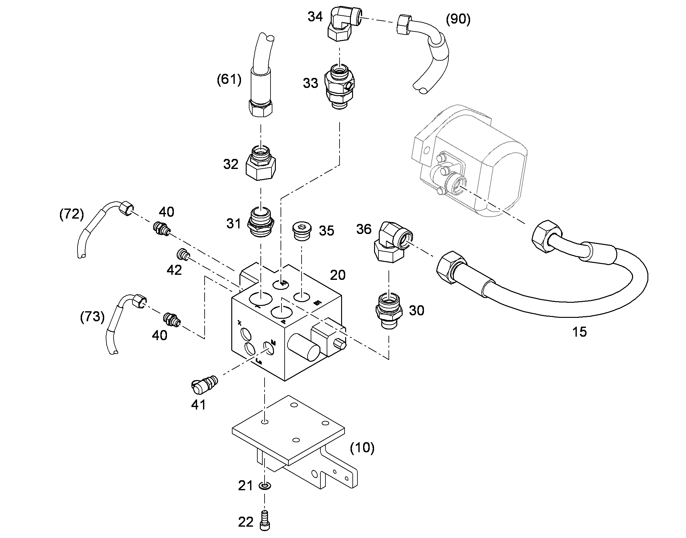 ШЛАНГ 20X1150 10029382 LIEBHERR