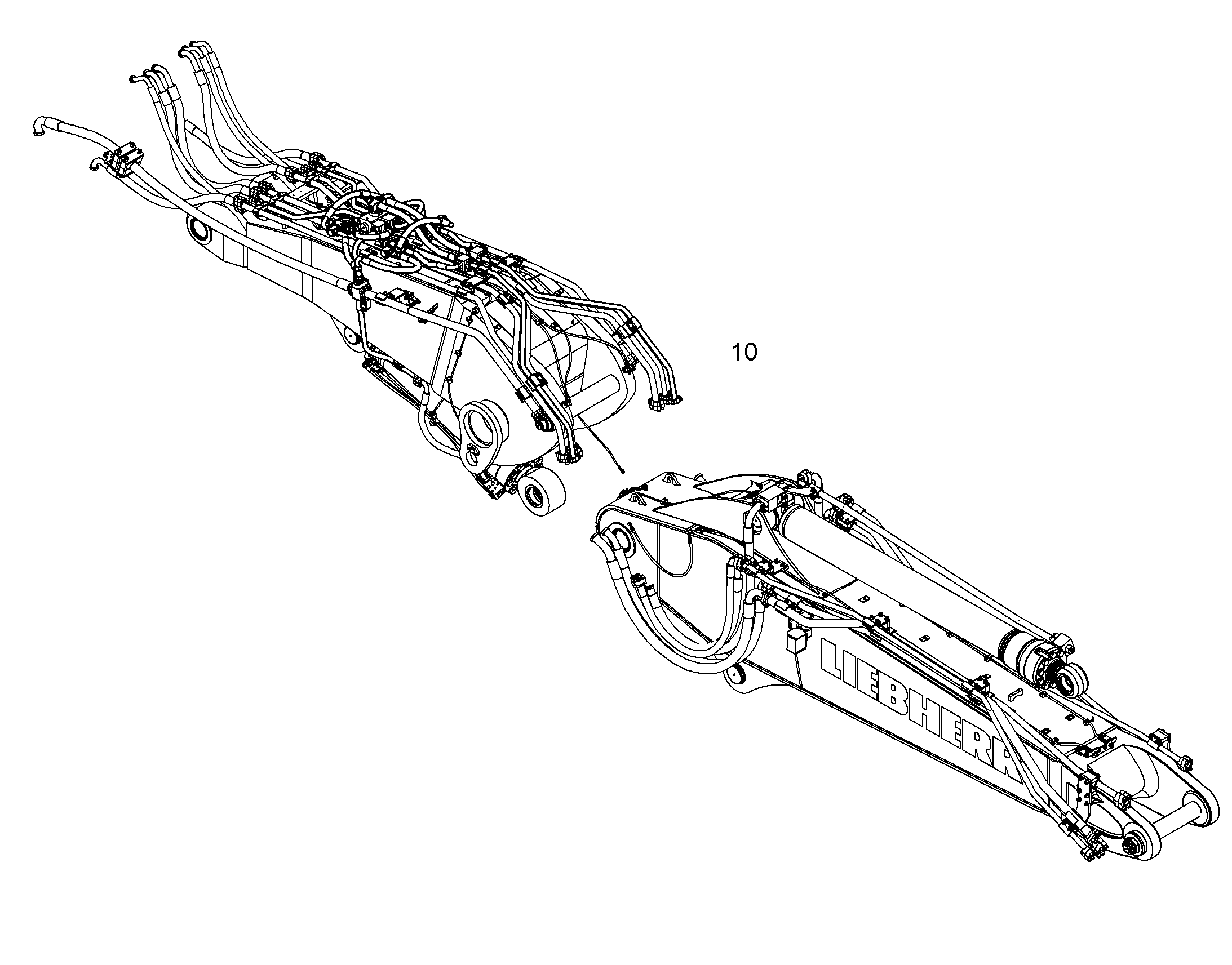 ПРОВОДКА МОНТАЖ AHS 12 10403926 LIEBHERR