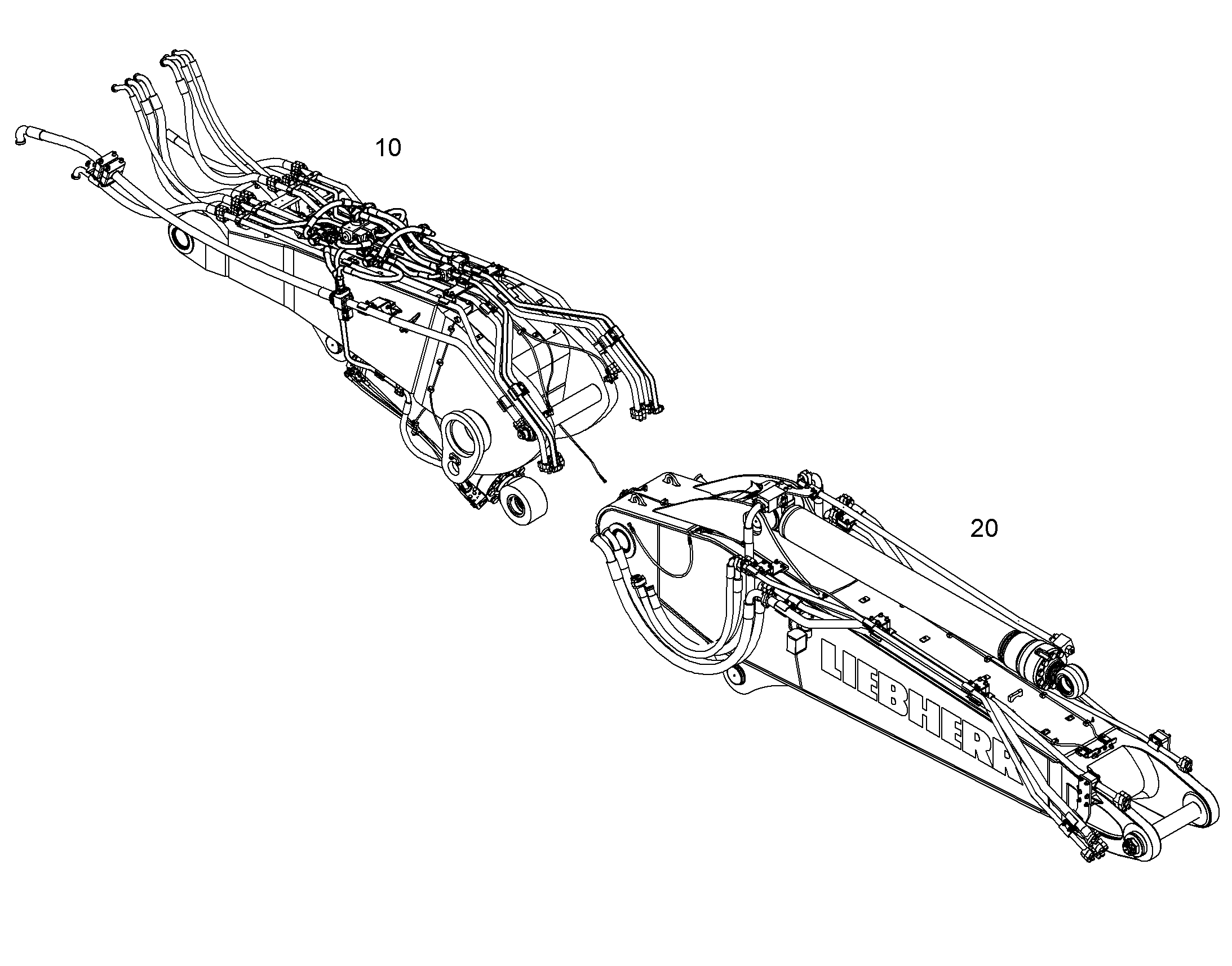 ПРОВОДКА МОНТАЖ AHS 12 10403928 LIEBHERR